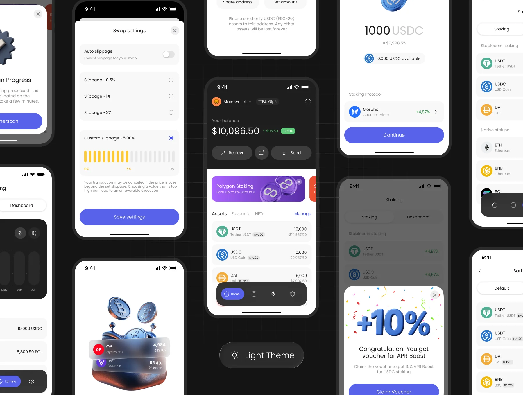 CryptoVE - Crypto Wallet App UI KIT 4