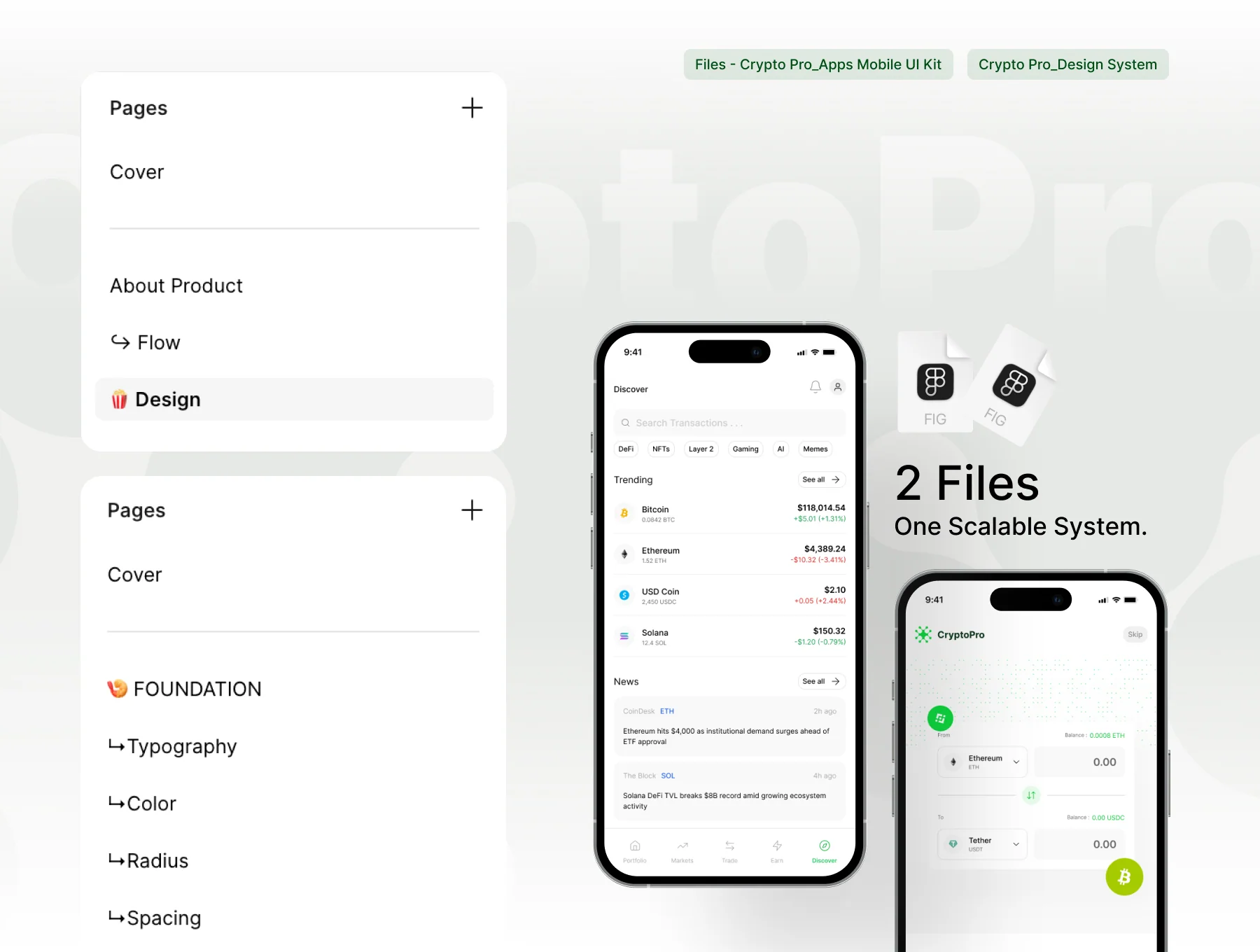 Crypto Pro - Apps Mobile UI Kit 3