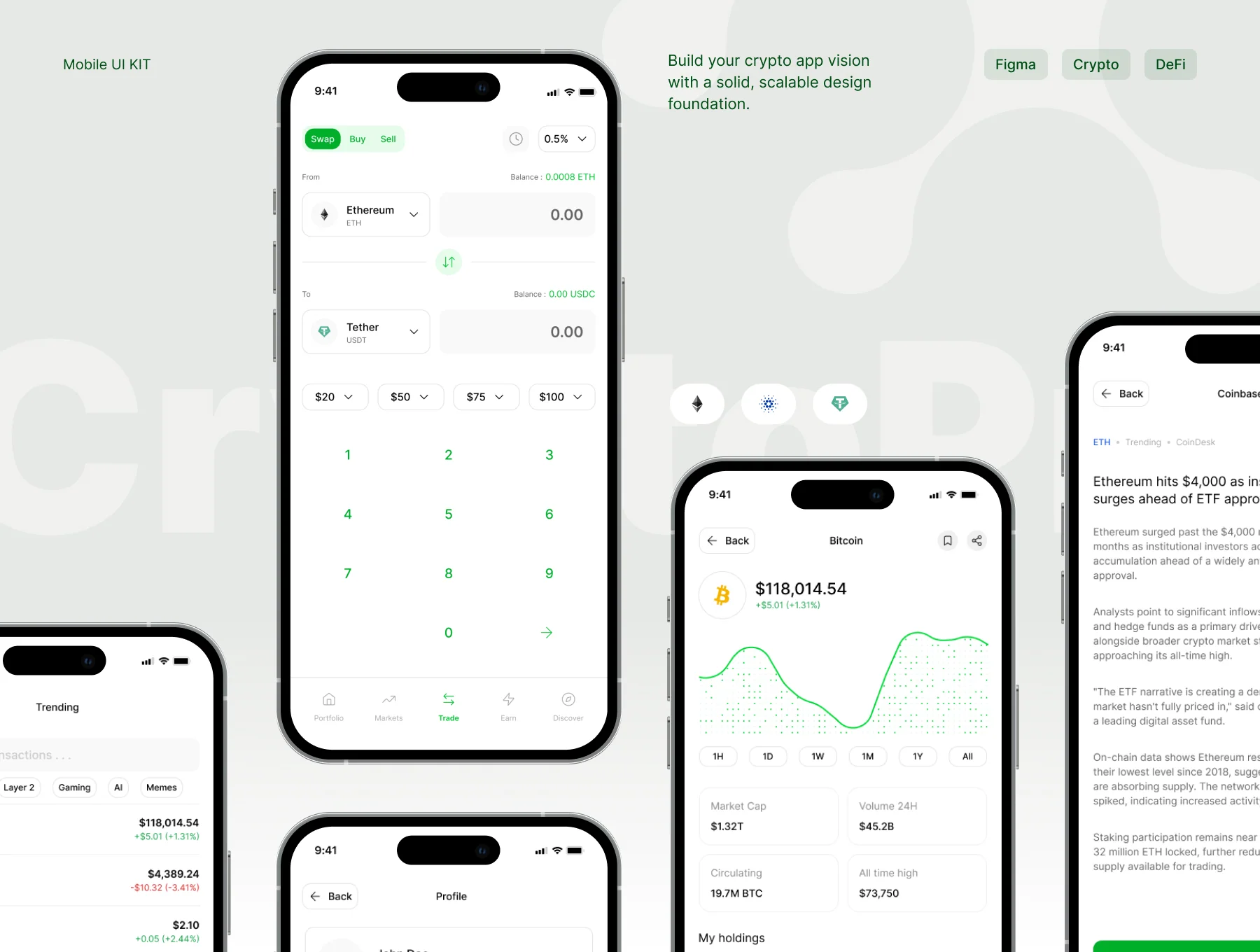 Crypto Pro - Apps Mobile UI Kit 4