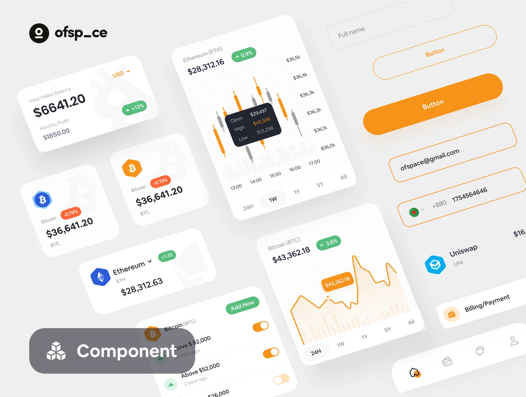 Crypto Wallet App Design UI Kit 5