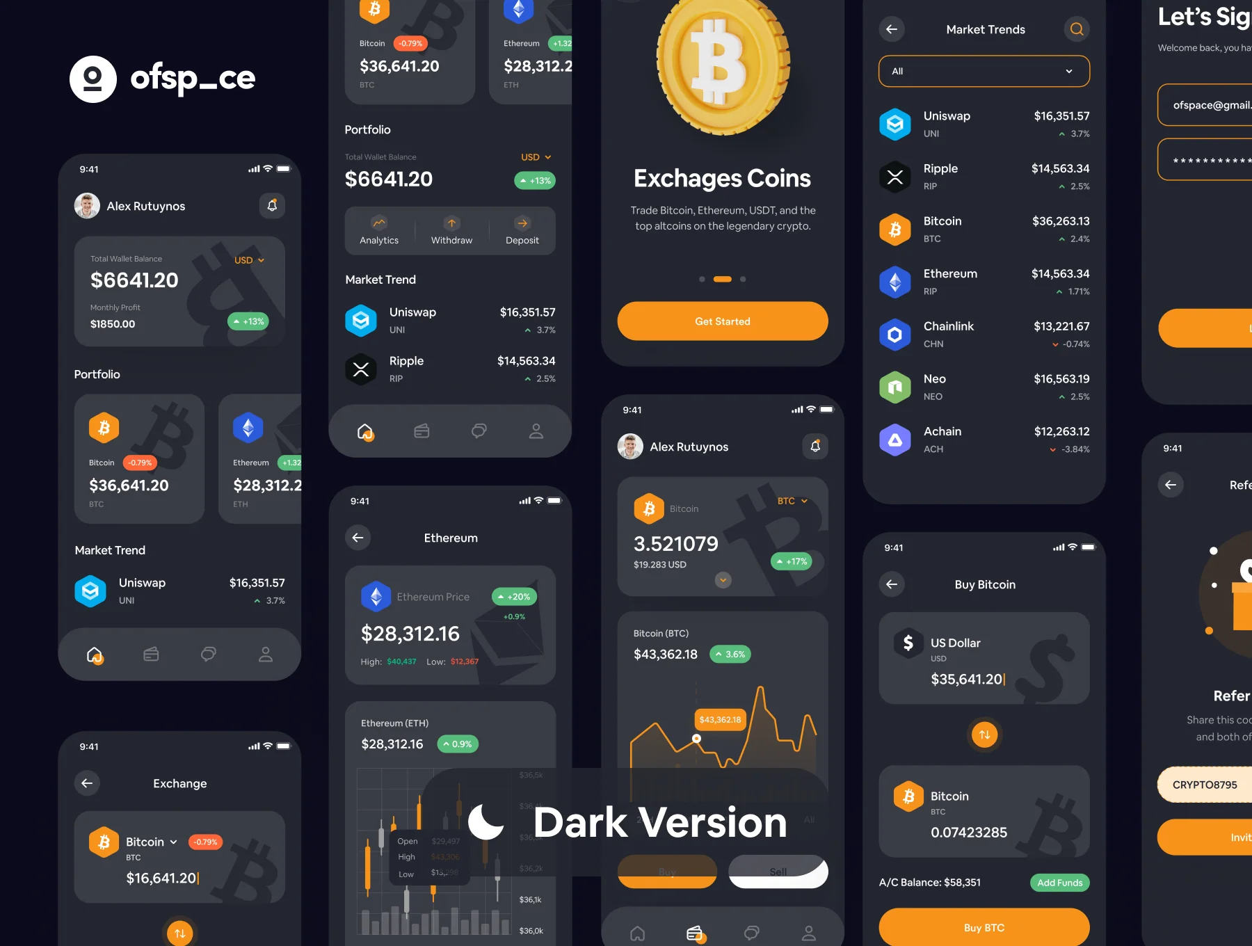 Crypto Wallet App Design UI Kit 8
