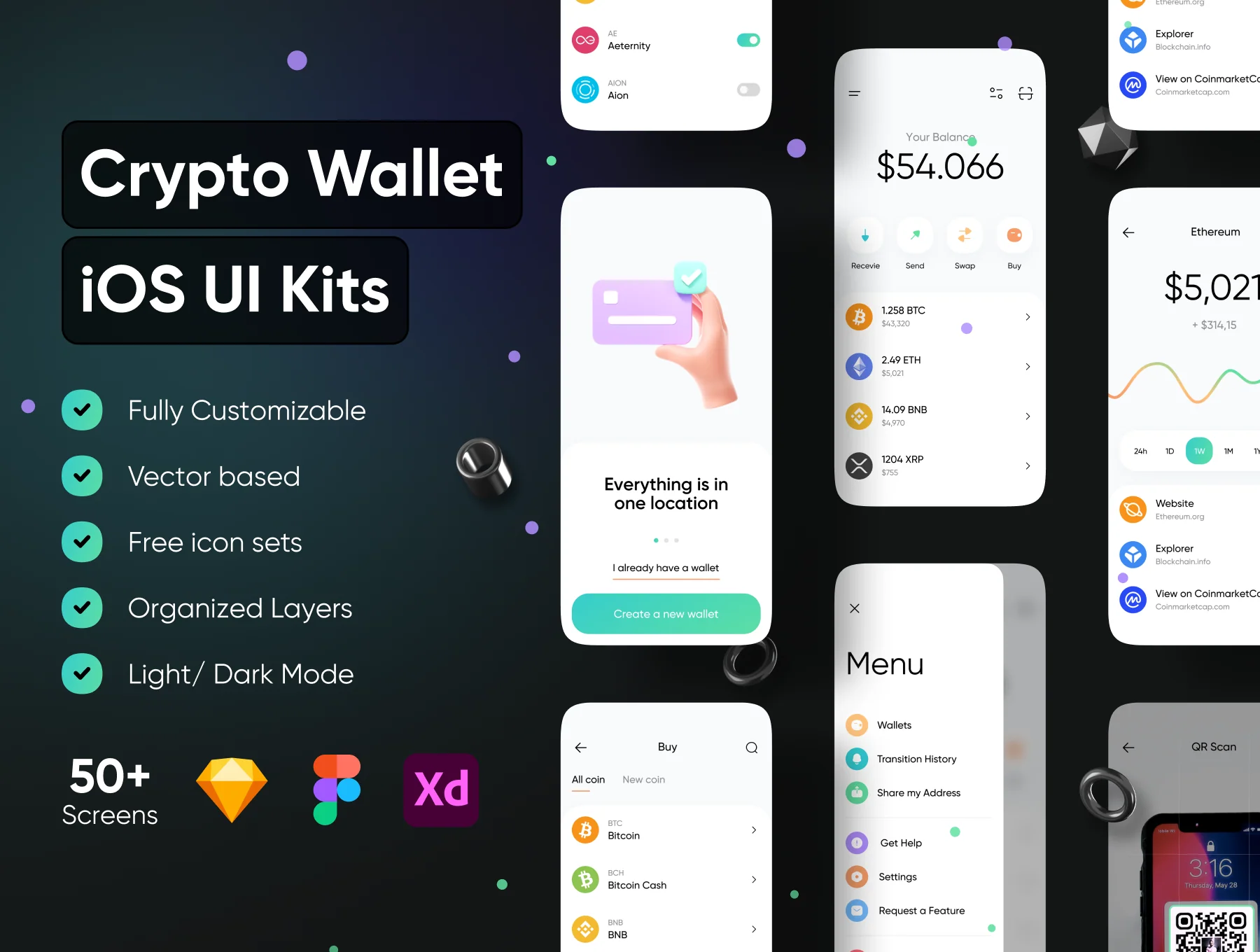 Crypto Wallet - IOS UI Kits