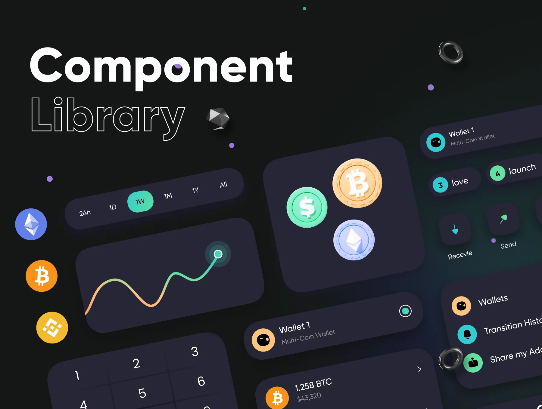 Crypto Wallet - IOS UI Kits 5