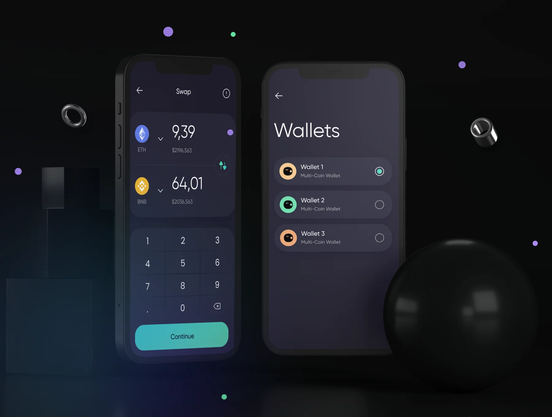 Crypto Wallet - IOS UI Kits 6