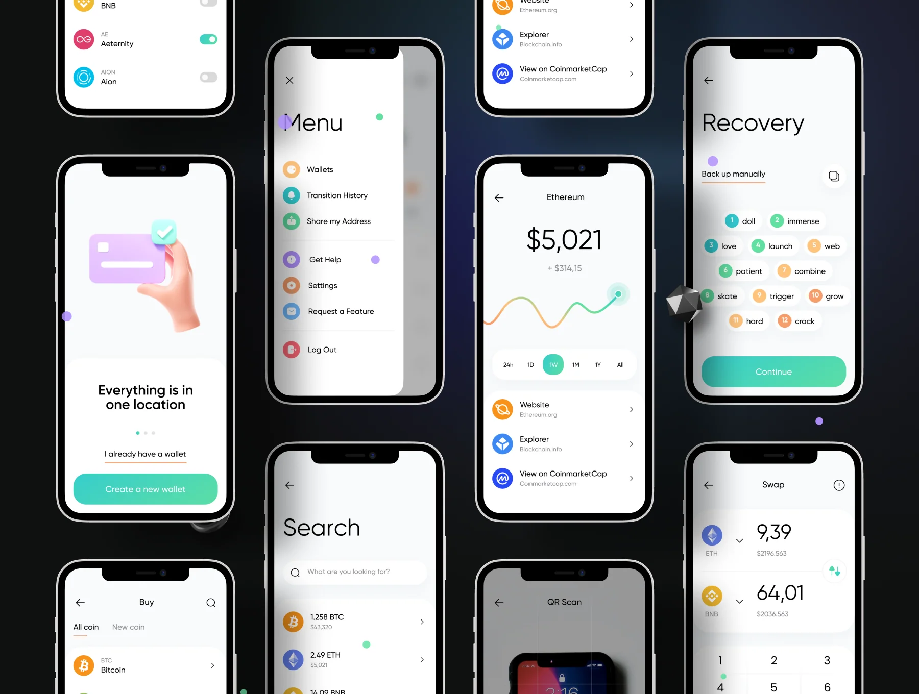 Crypto Wallet - IOS UI Kits 7