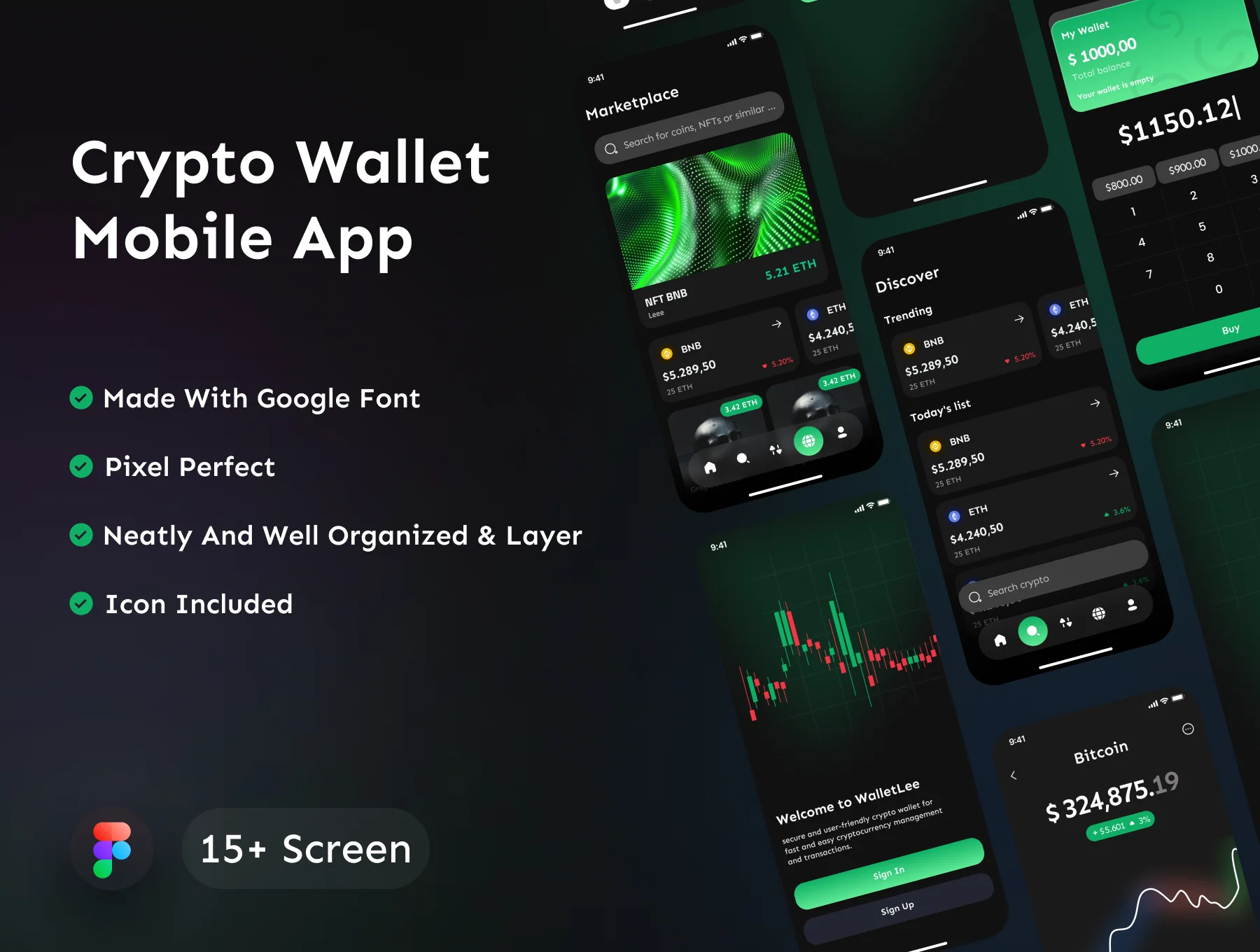 Crypto Wallet Premium UI Kits App