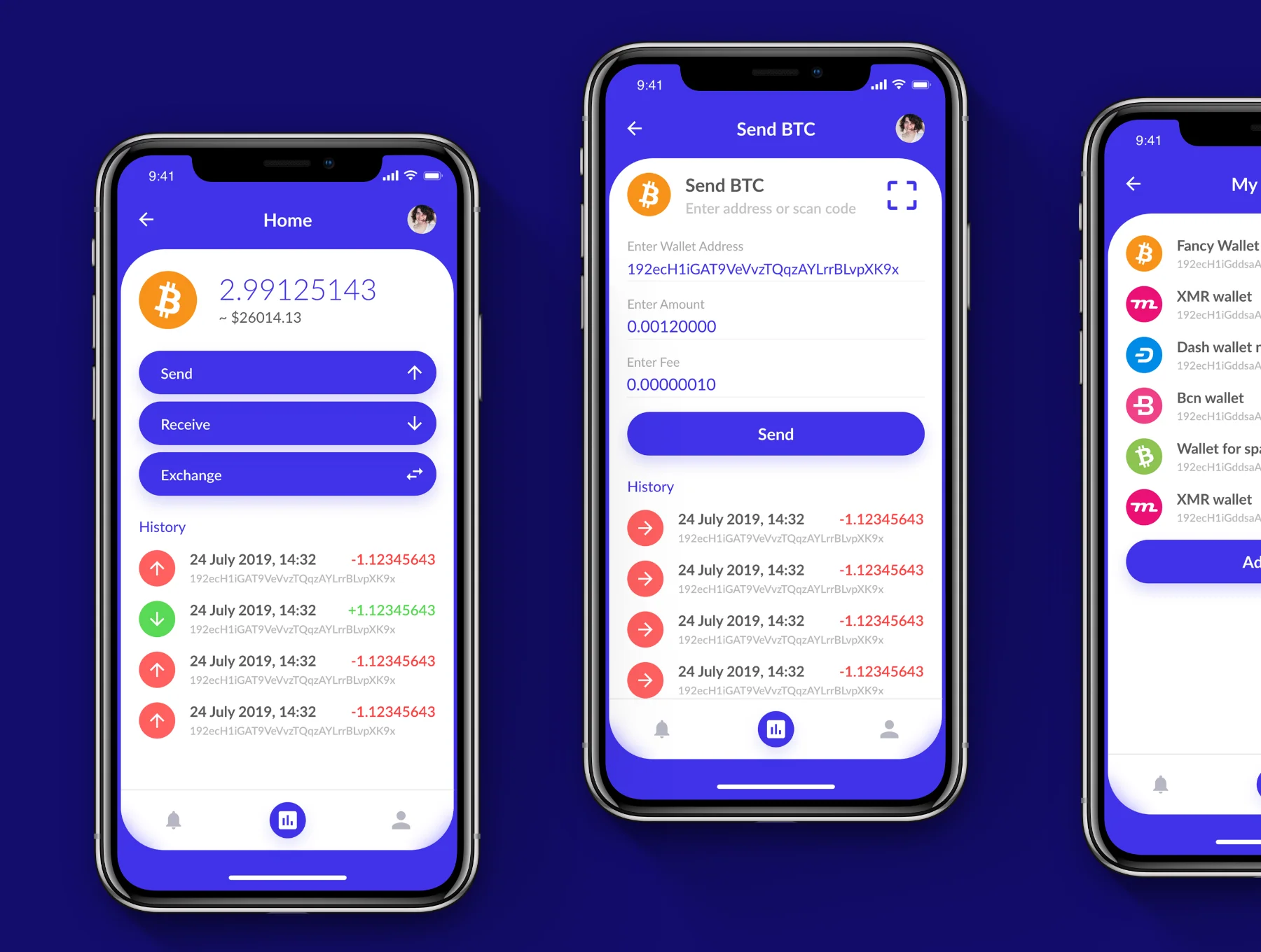 Crypto Wallet iOS UI Kit 5