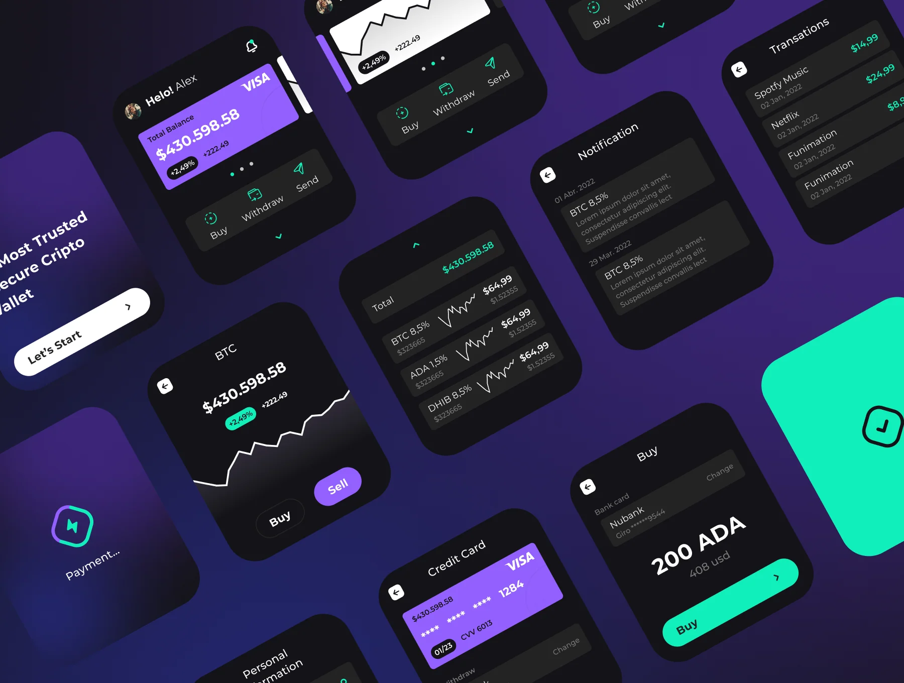 WatchOS UI Kit - Crypto Wallet 6