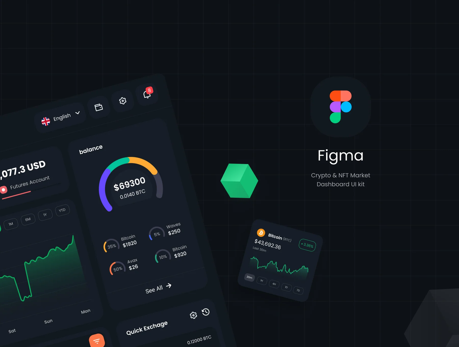 Crypto  Whale - Crypto & NFT Dashboard UI Kit 2