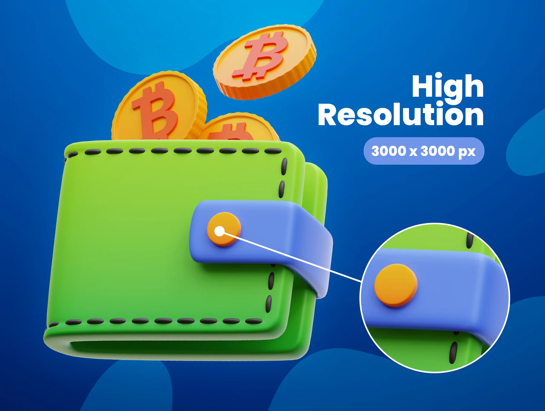 Cryptocurrency 3D Icons 3