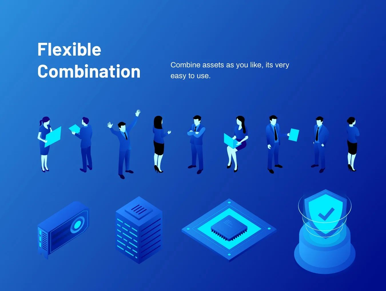 Crypto & Tech Isometric 2