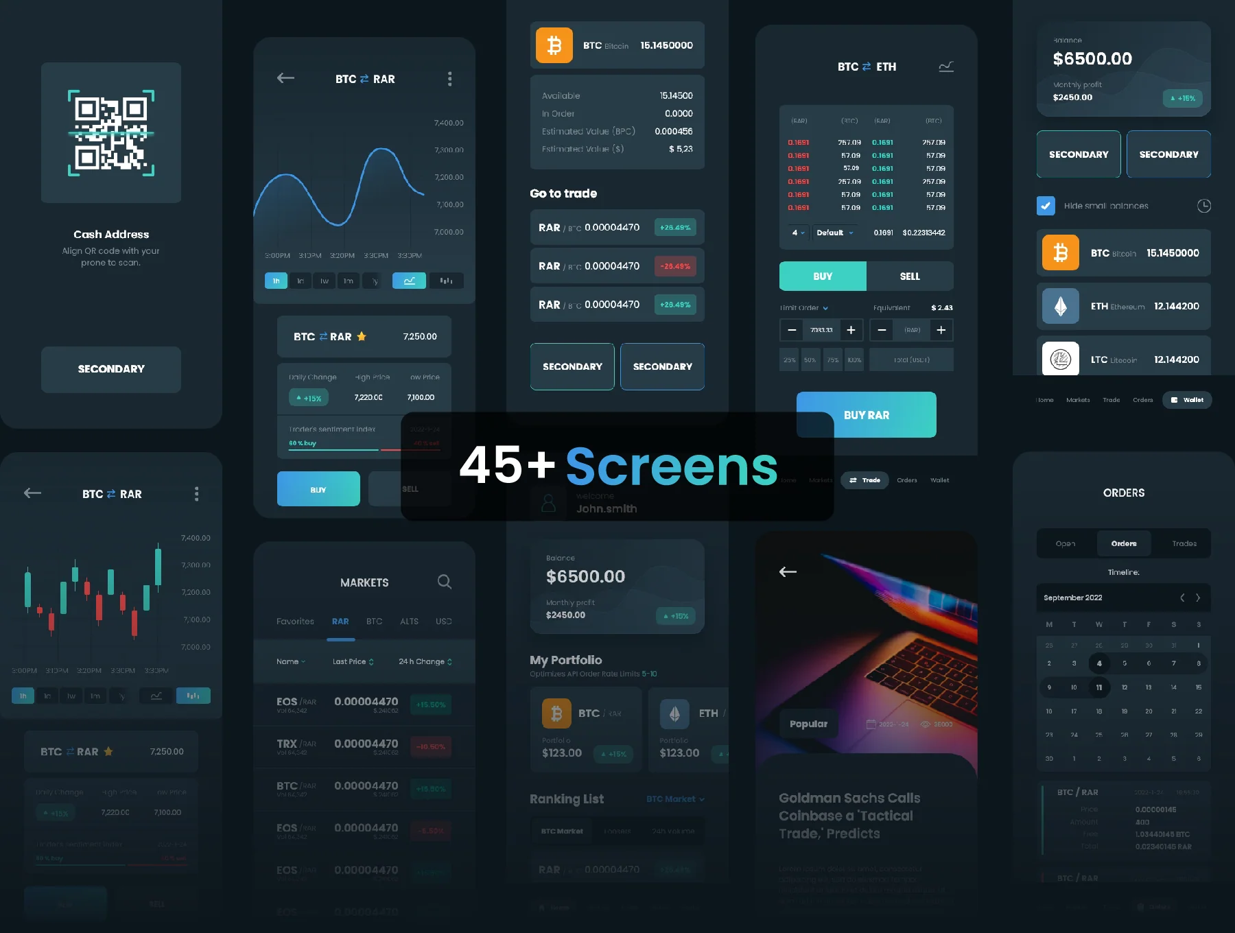 Cryptocurrency UI Kit - Rarry 2