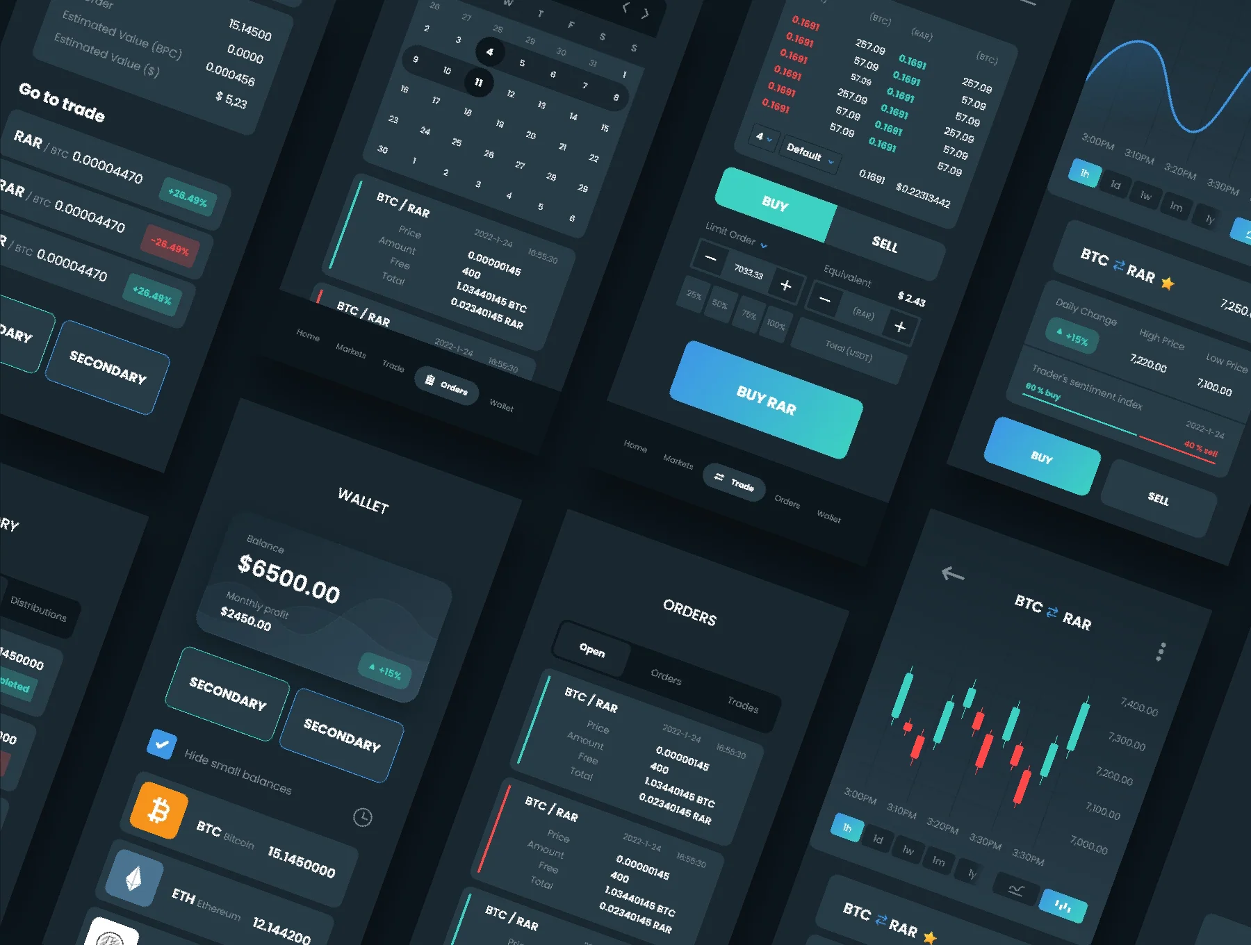 Cryptocurrency UI Kit - Rarry 5