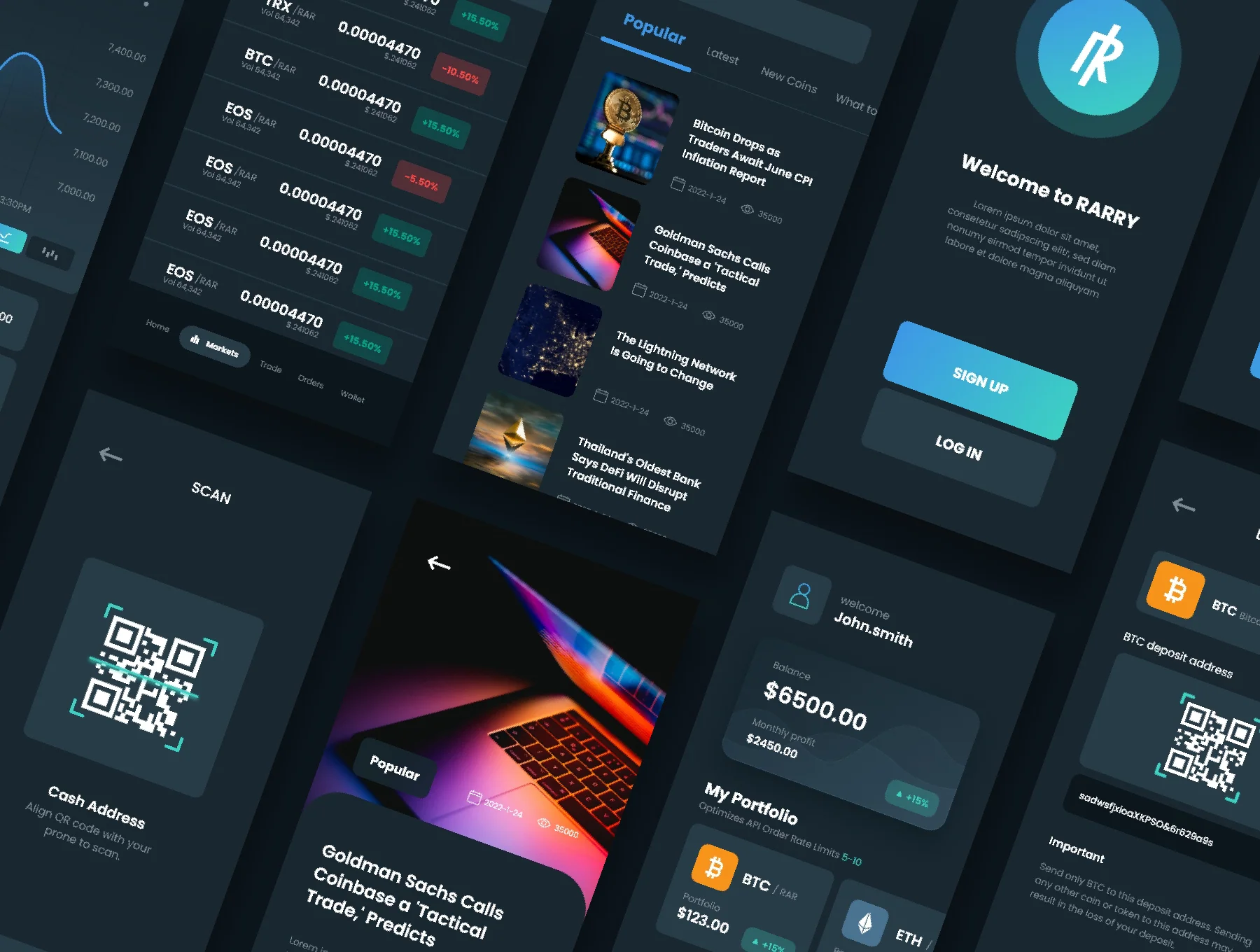 Cryptocurrency UI Kit - Rarry 6