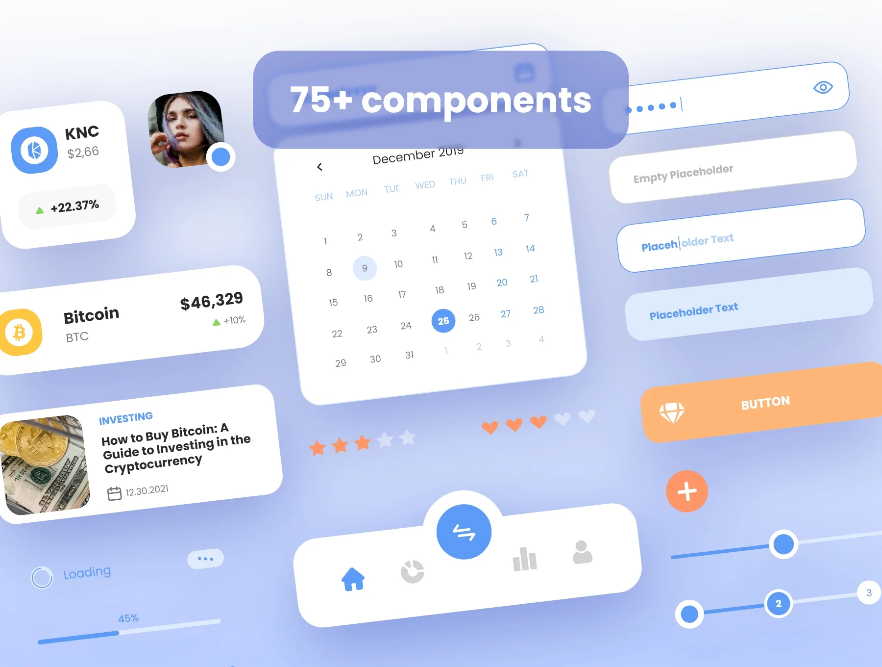 Cryptocurrency Wallet UI Kit - Crystapp 3