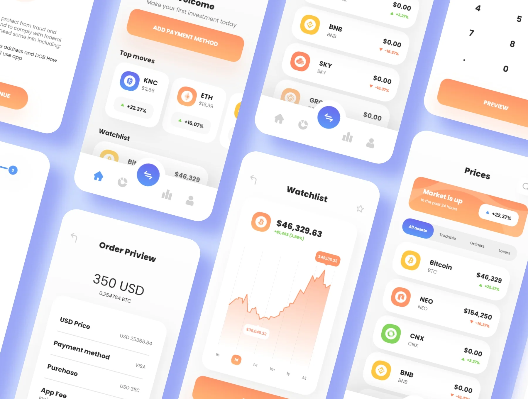 Cryptocurrency Wallet UI Kit - Crystapp 5