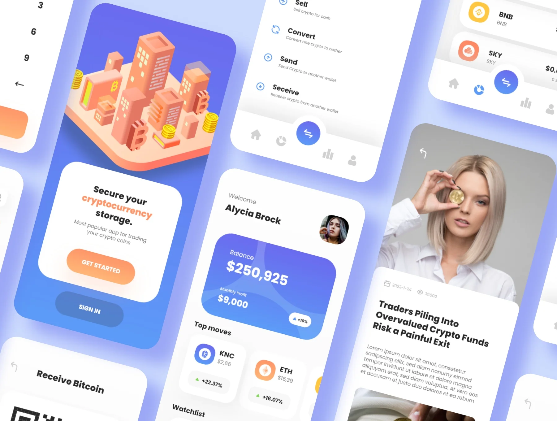 Cryptocurrency Wallet UI Kit - Crystapp 6