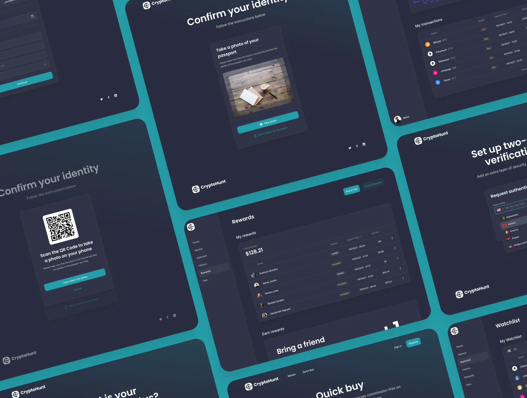 CryptoHunt | Design System for Figma (Dark & Light Modes) 9