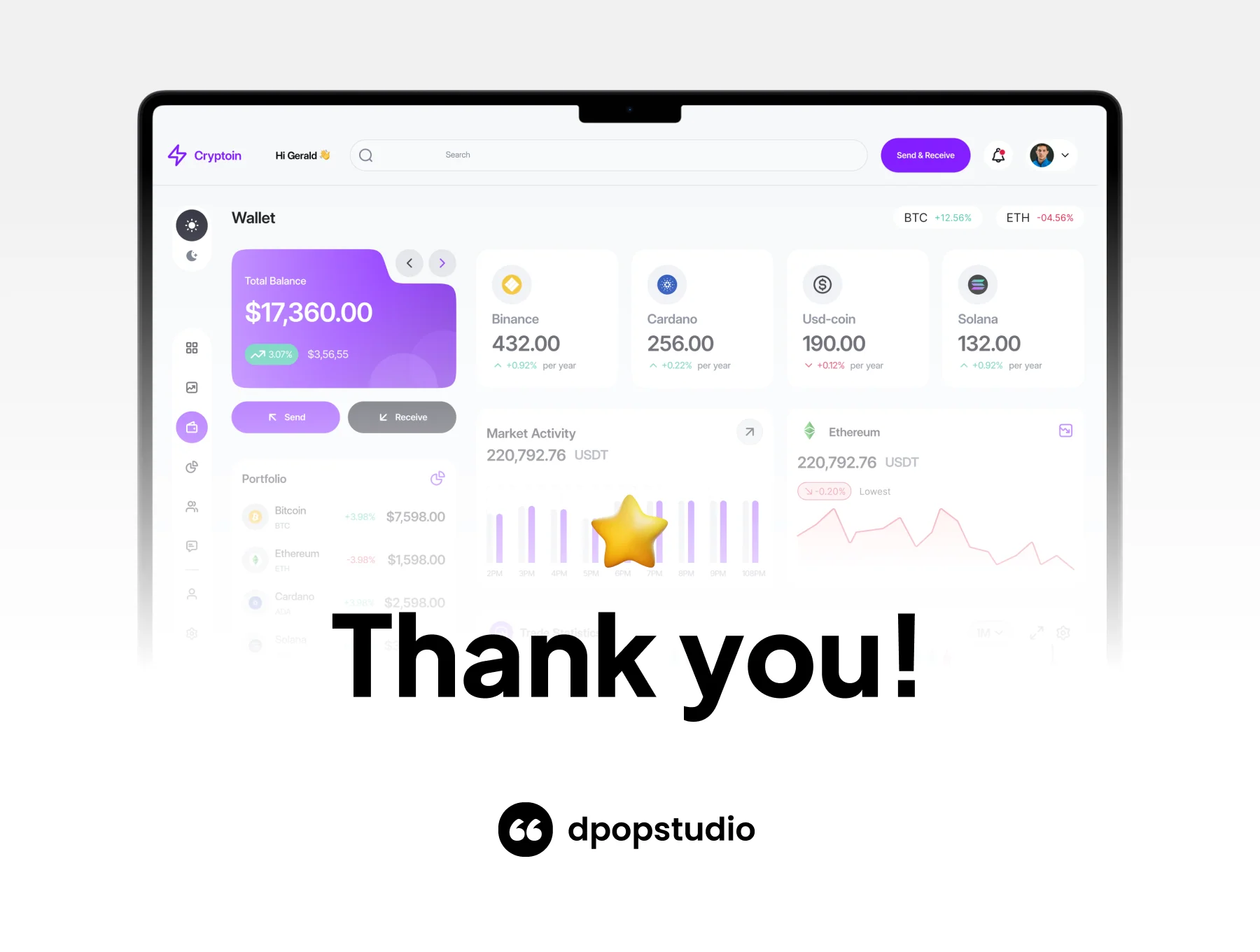 Cryptoin - Cypto Exchange Dashboard UI KIT 8