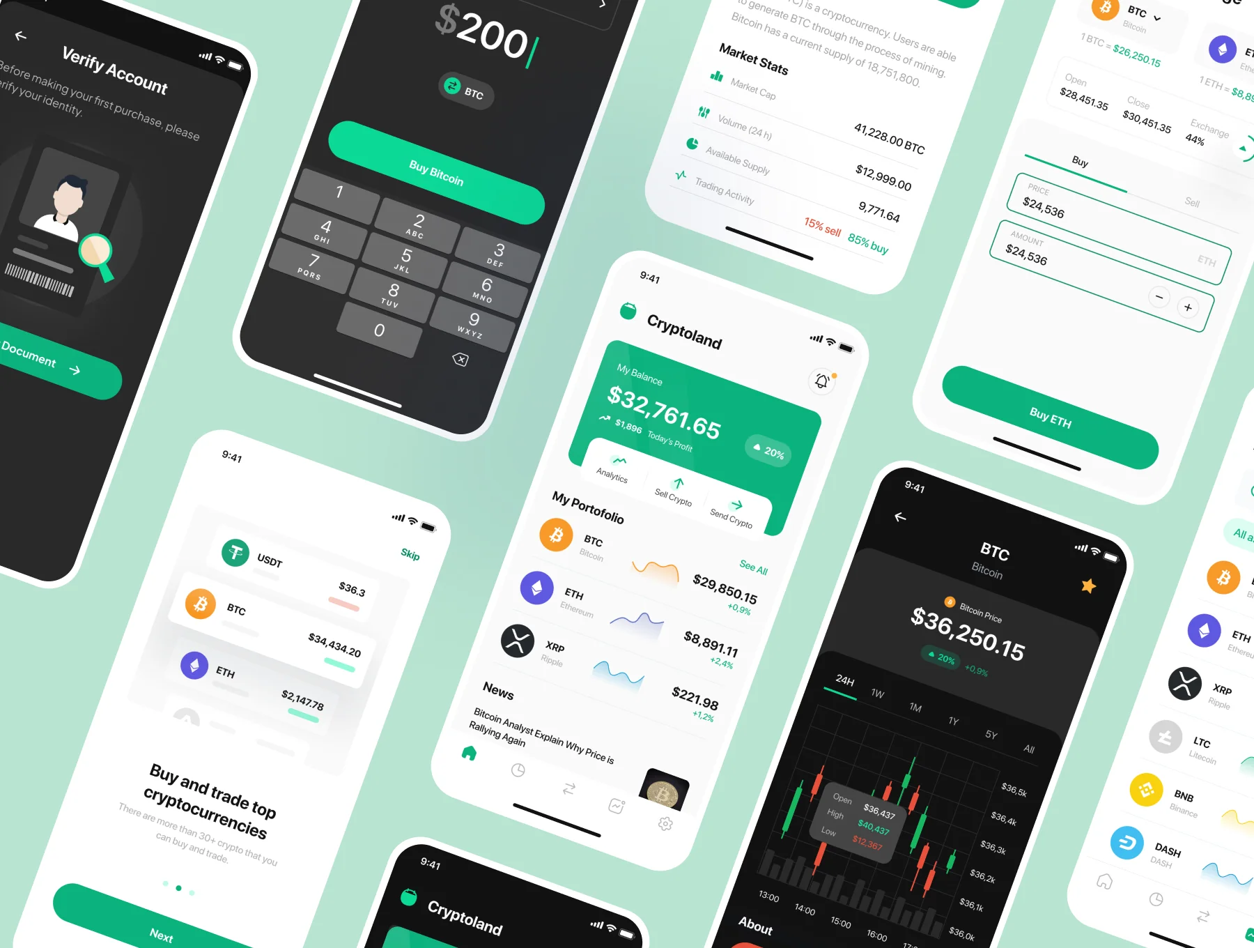 Cryptoland - Crypto Market App UI Kit 5