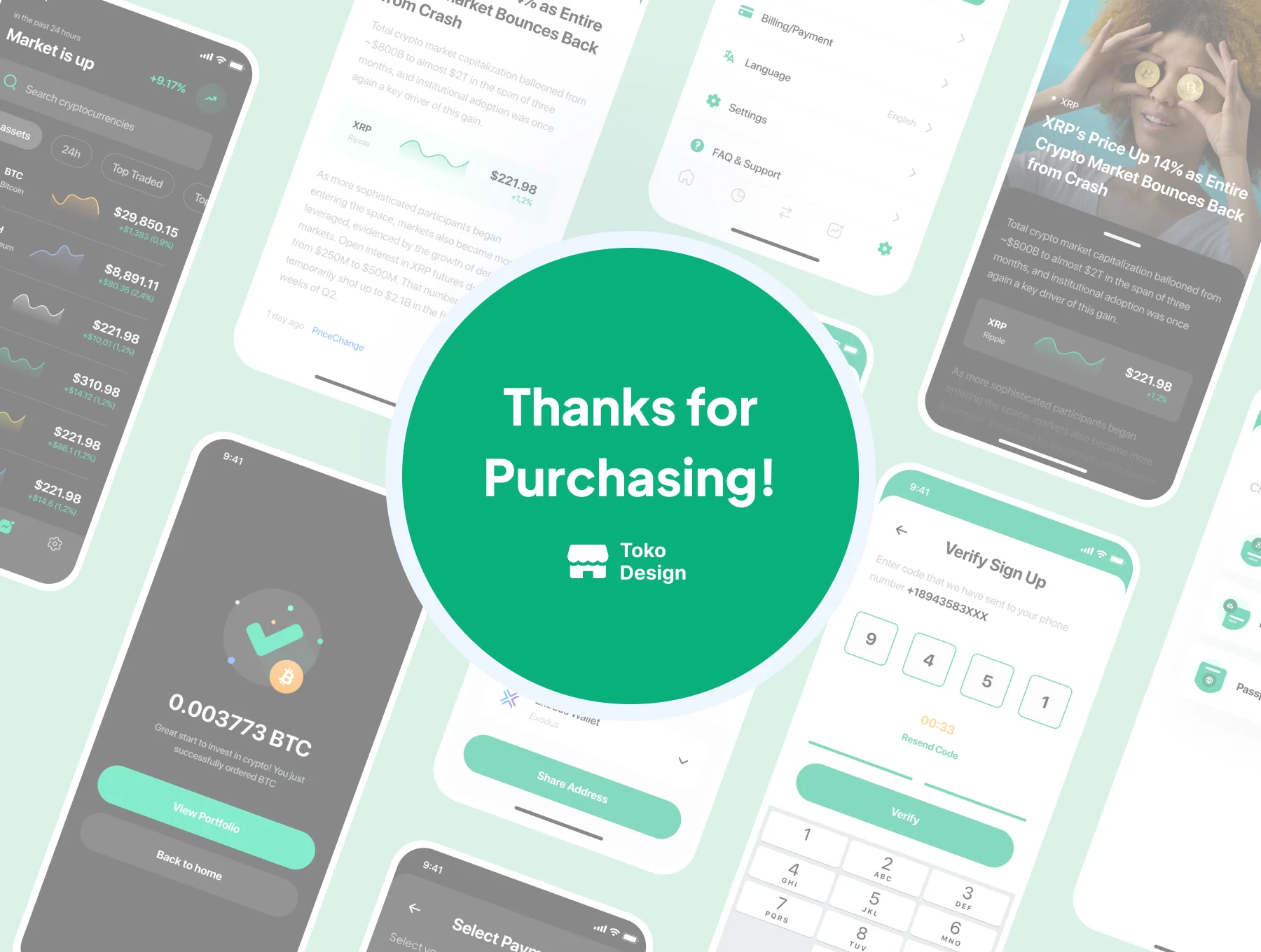 Cryptoland - Crypto Market App UI Kit 6