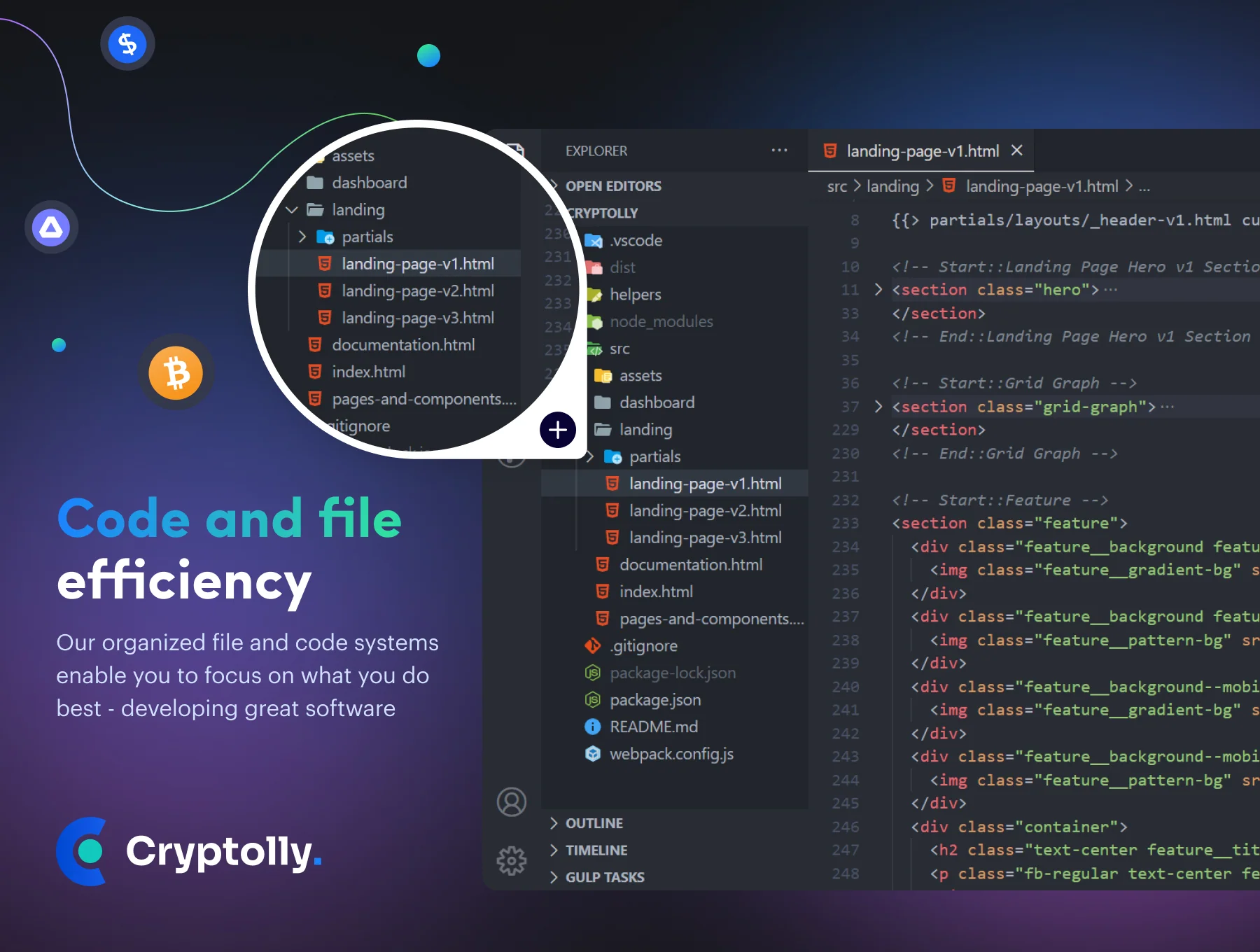 Cryptolly - Cryptocurrency Landingpage & Dashboard 5