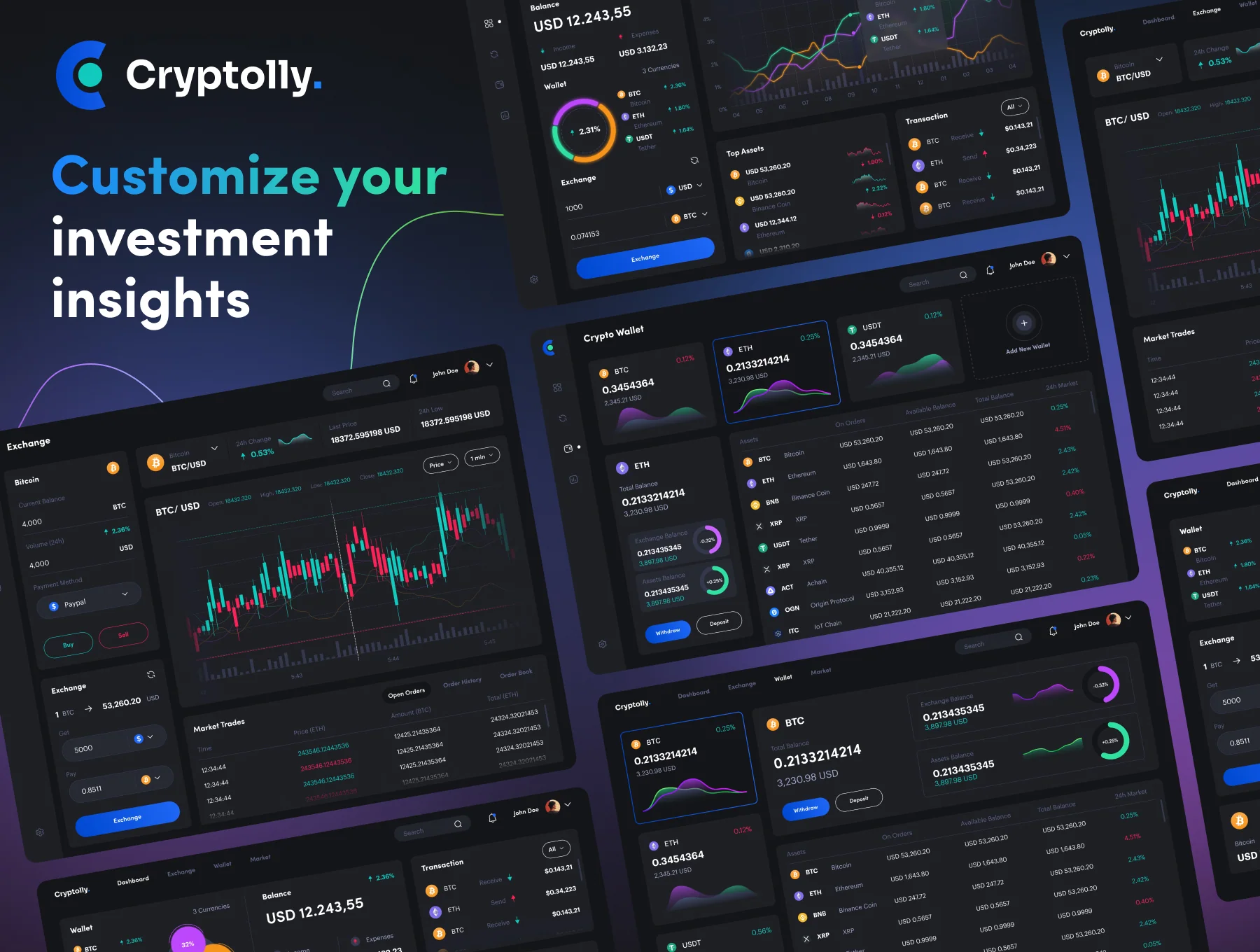 Cryptolly - Cryptocurrency Landingpage & Dashboard 6
