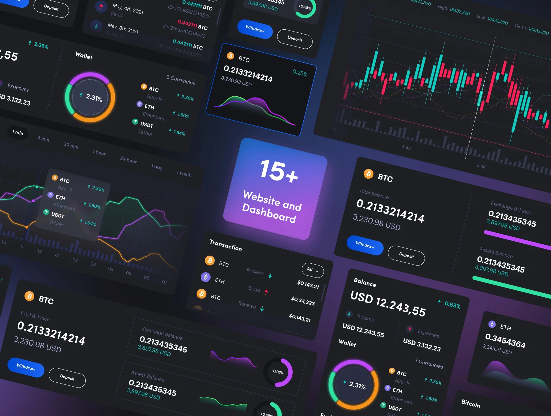 Cryptolly - Cryptocurrency Landingpage & Dashboard 7