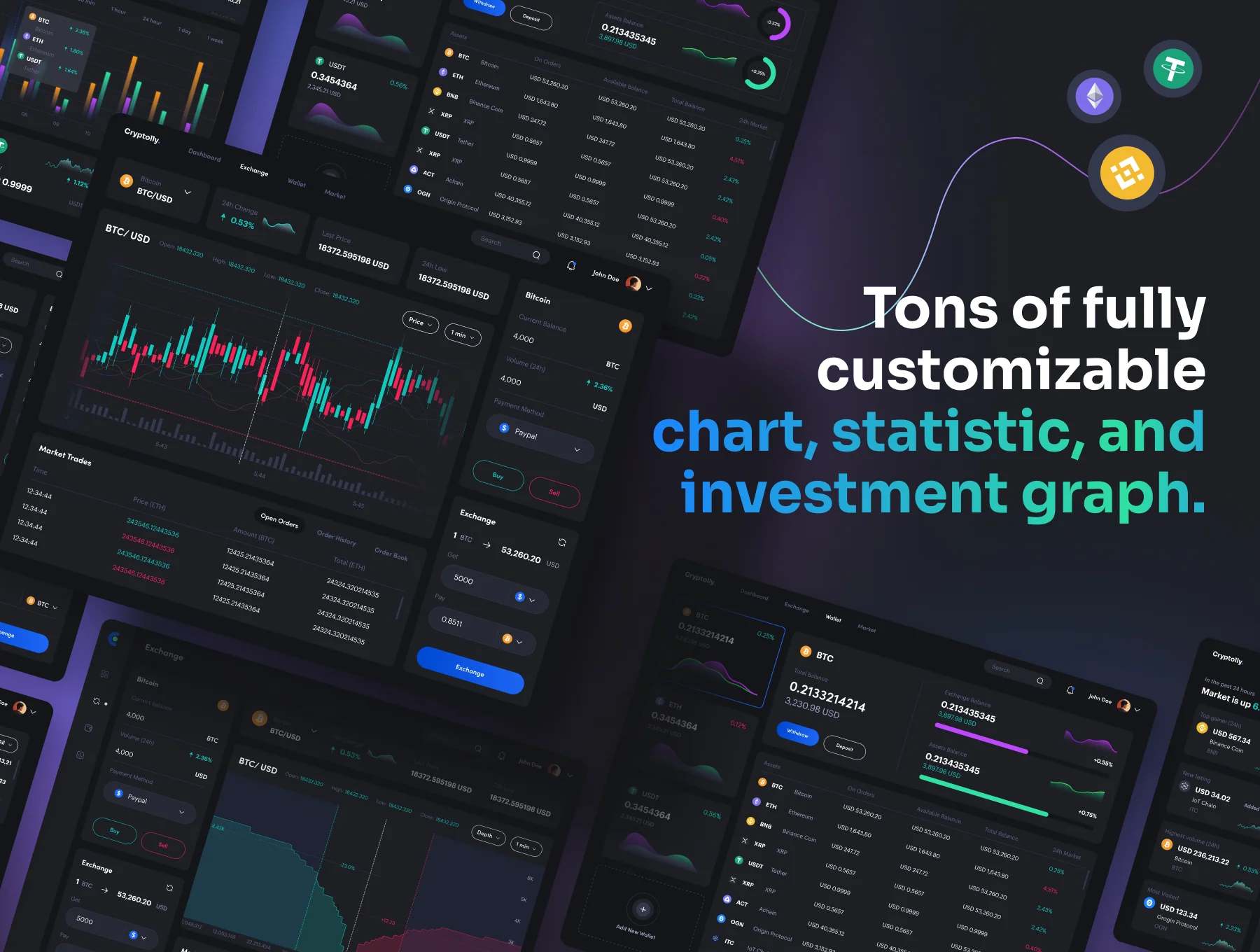Cryptolly - Cryptocurrency Web & Dashboard UI Kit 6