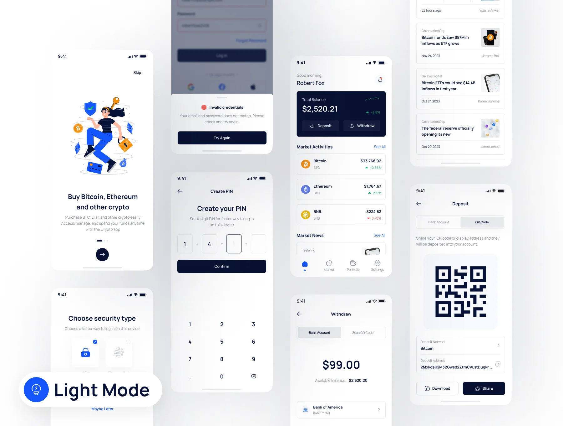 Cryptolot - Cryptocurrency Market App UI Kit 3