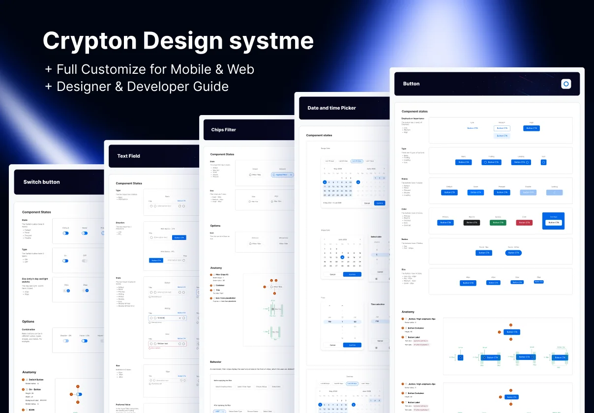 Crypton - Design System UI Kit