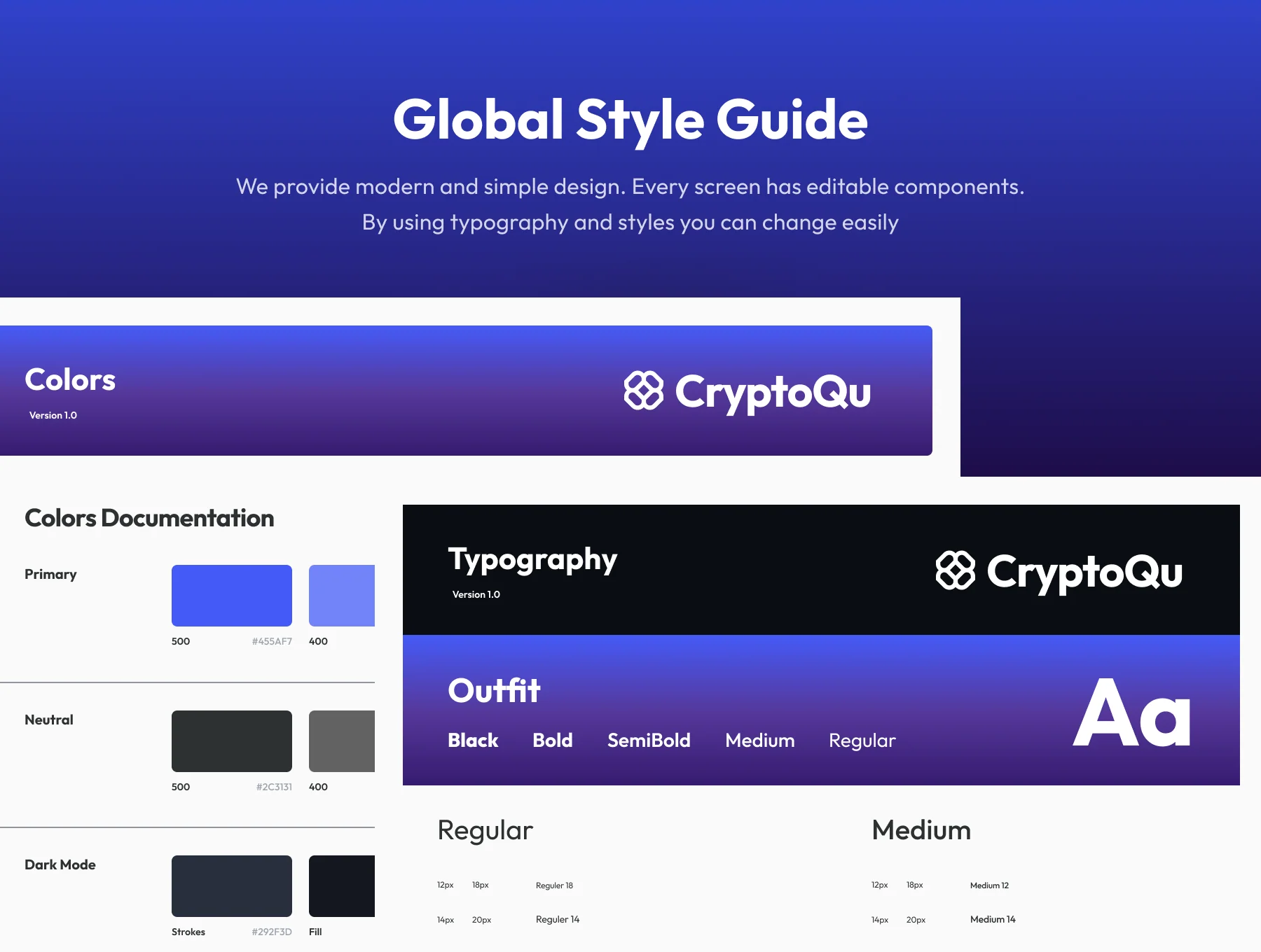CryptoQu - Crypto Wallet App UI Kit 4