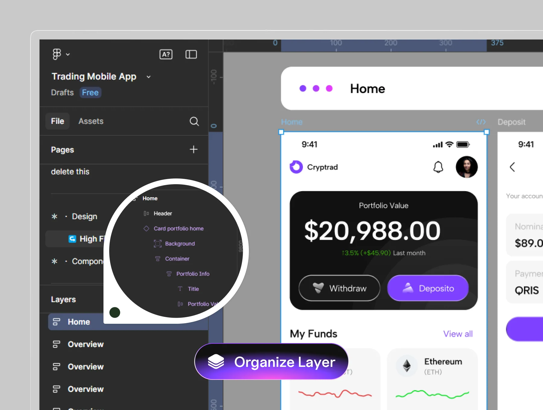 Cryptrad – Trading mobile UI Kit 5