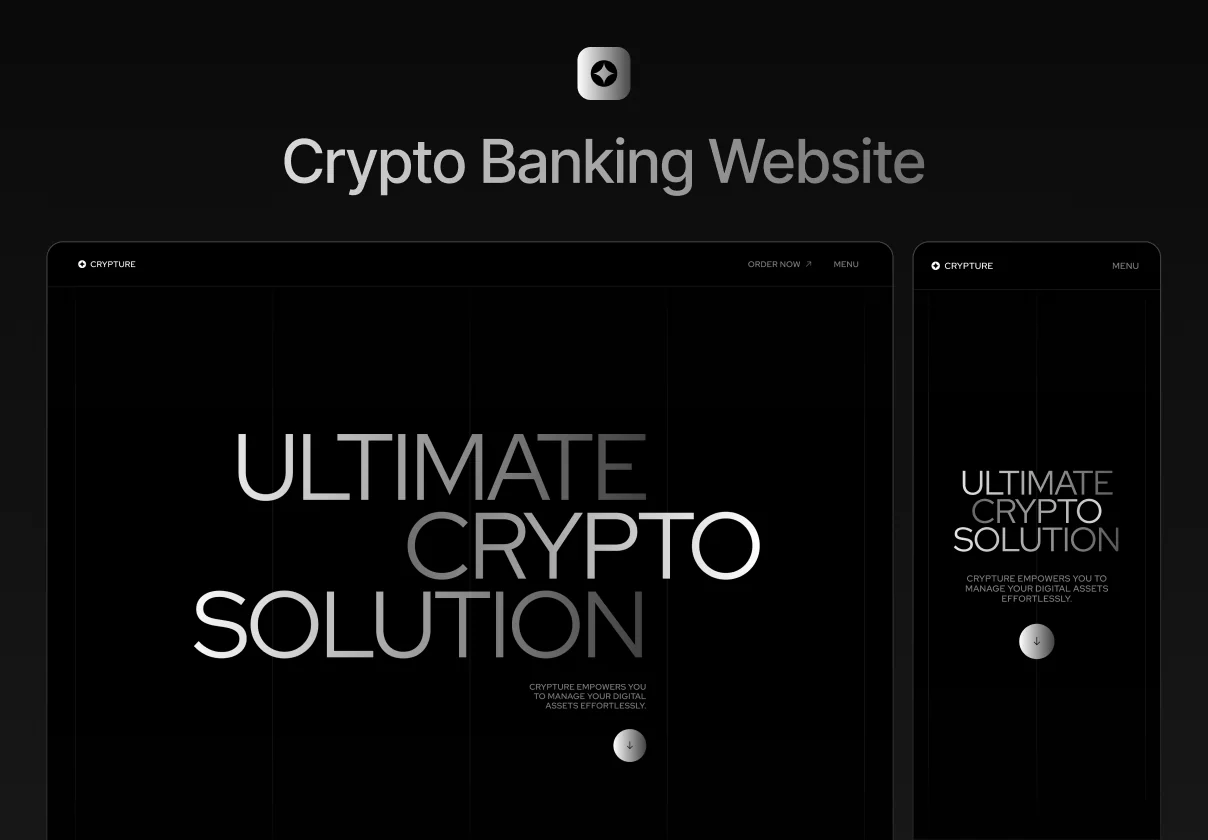 Crypture — Crypto Banking Website Template