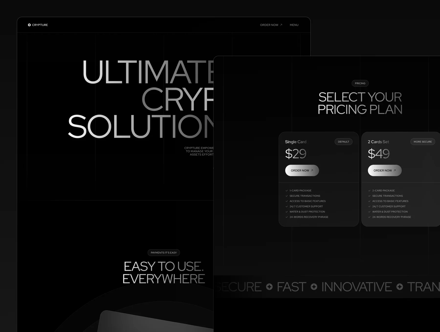 Crypture — Crypto Banking Website Template 2