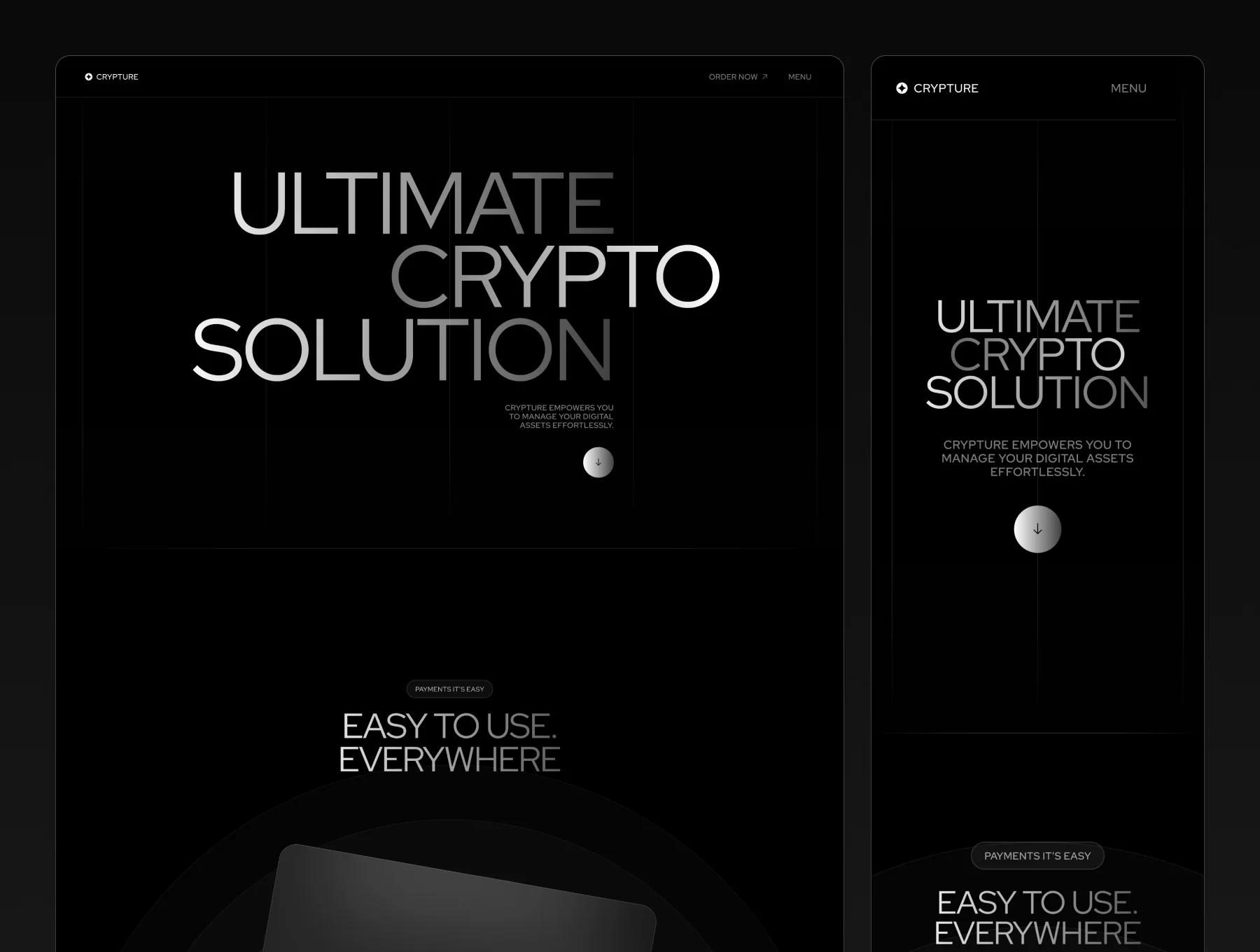 Crypture — Crypto Banking Website Template 3