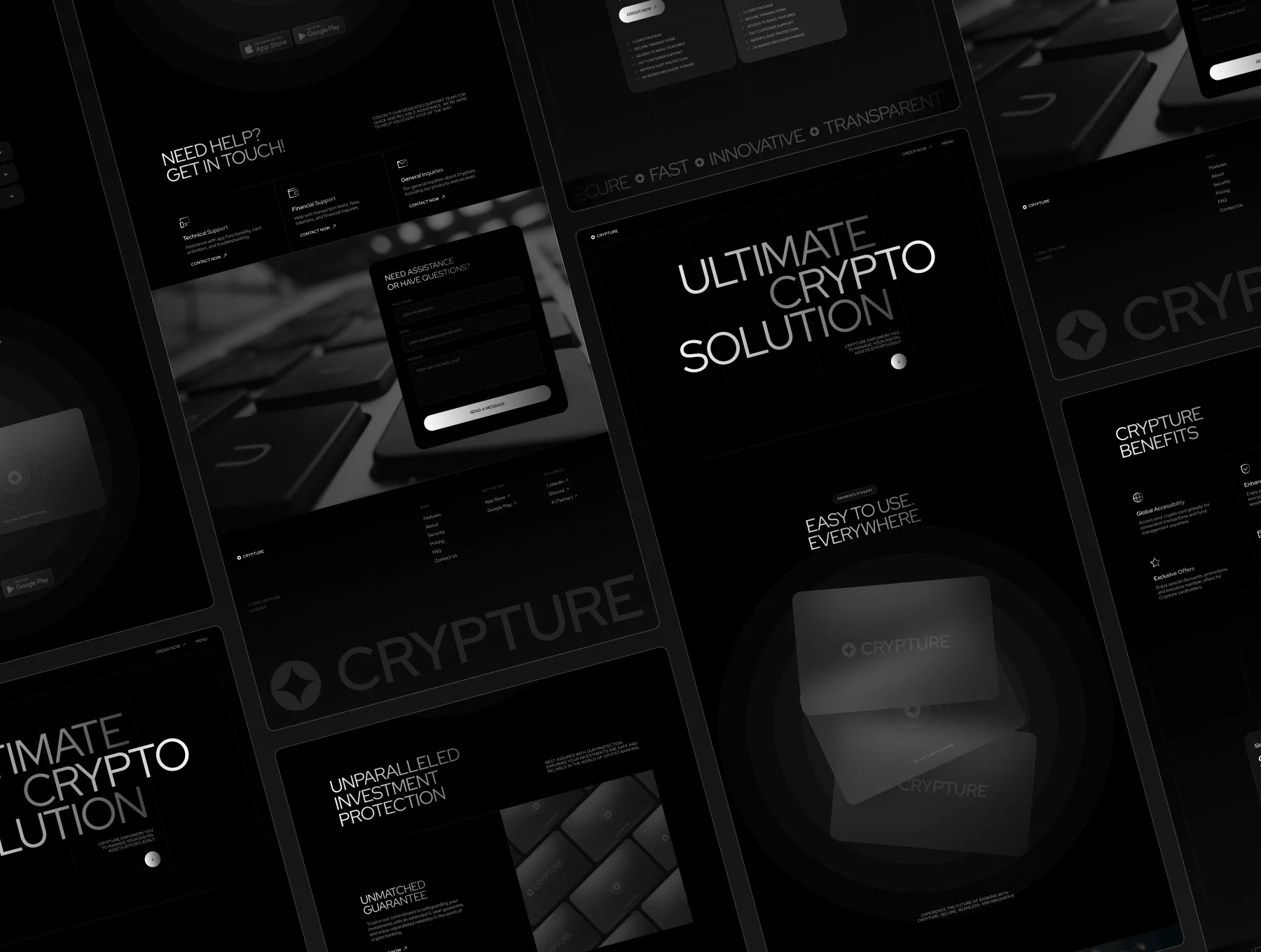 Crypture — Crypto Banking Website Template 5