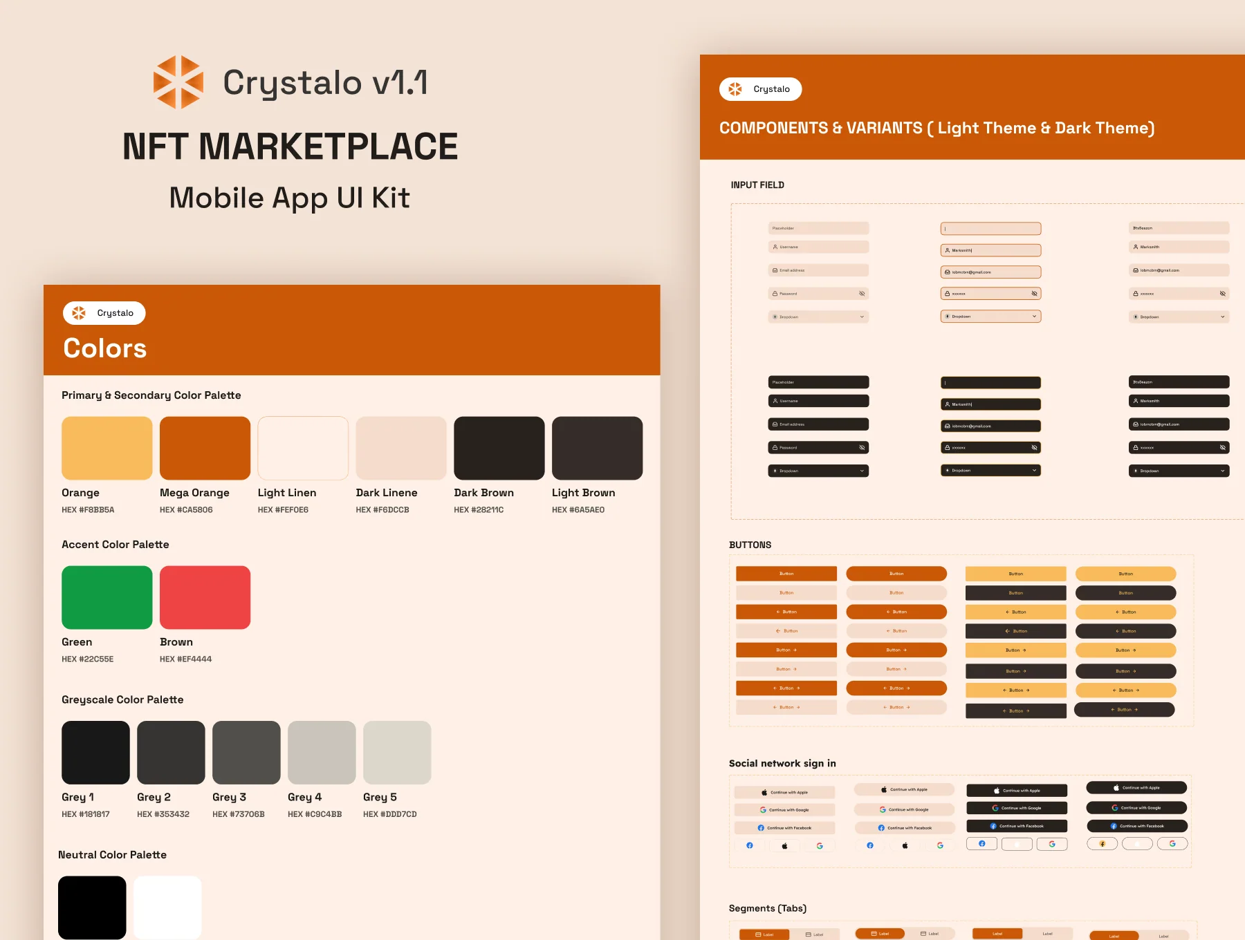 Crystalo NFT Marketplace App UI Kit 5
