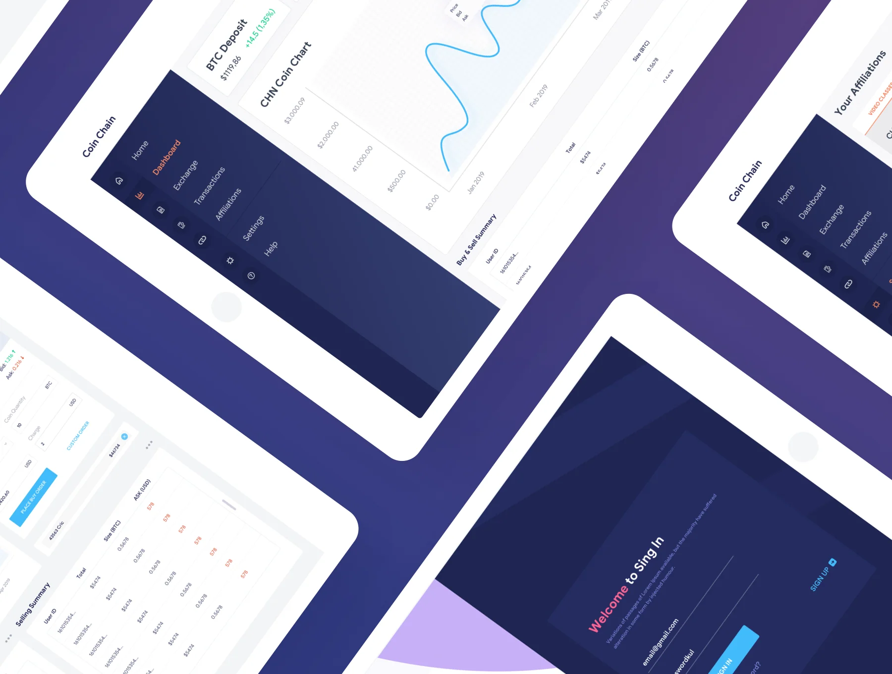 Crypto Currency Dashboard UI Kit 2