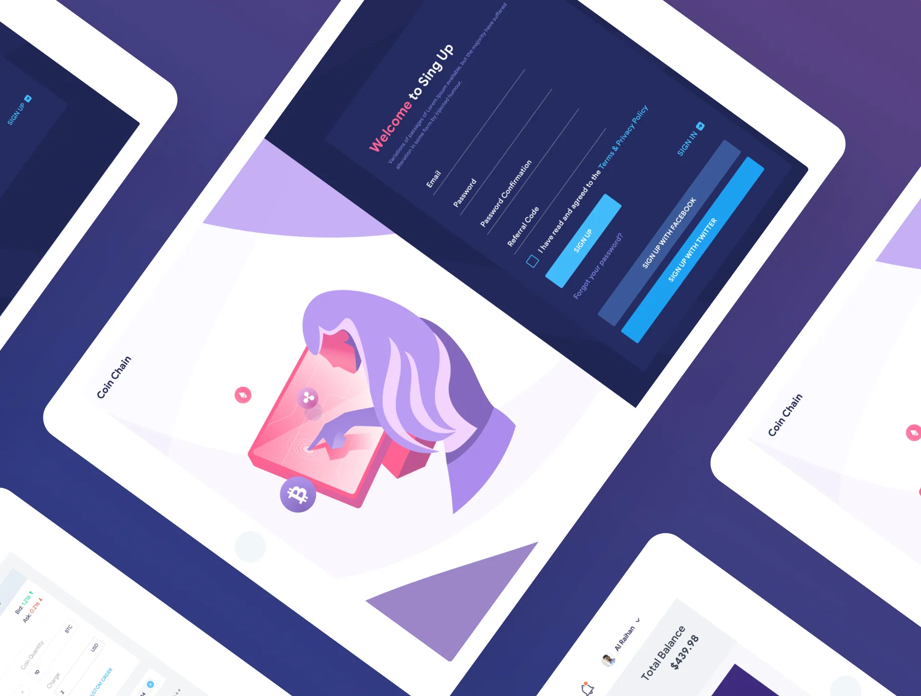 Crypto Currency Dashboard UI Kit 4