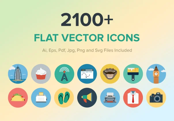2100+ CS Flat Icons