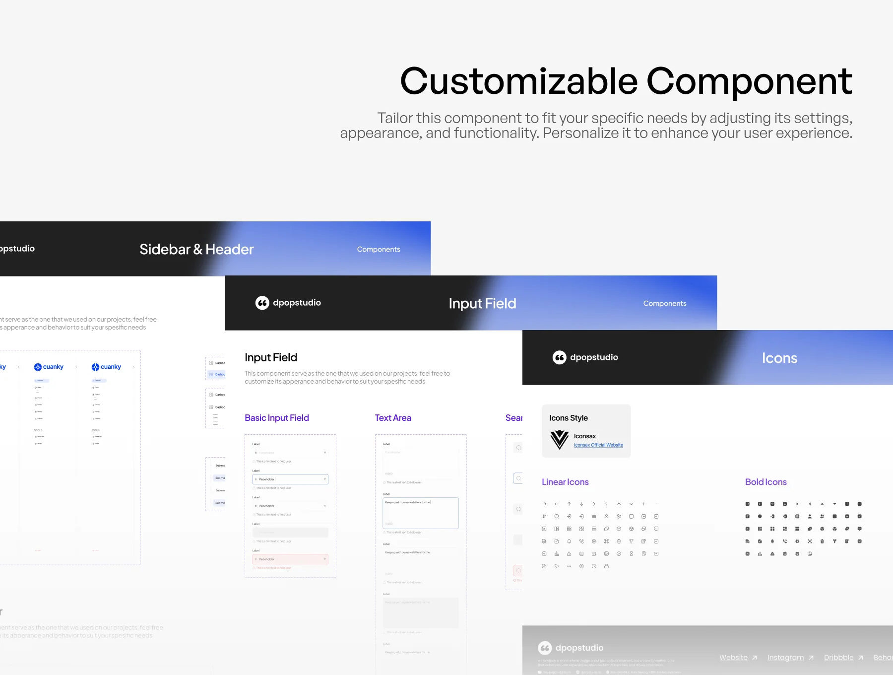 Cuanky - Ecommerce Dashboard UI KIT 3