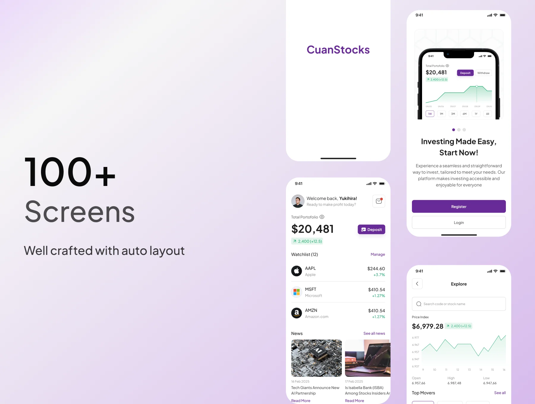 CuanStocks - Stock Trading App UI KIT 2