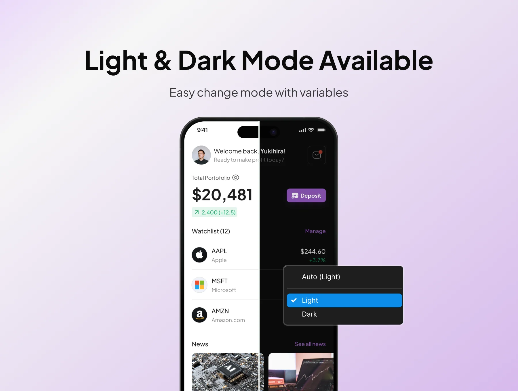 CuanStocks - Stock Trading App UI KIT 5