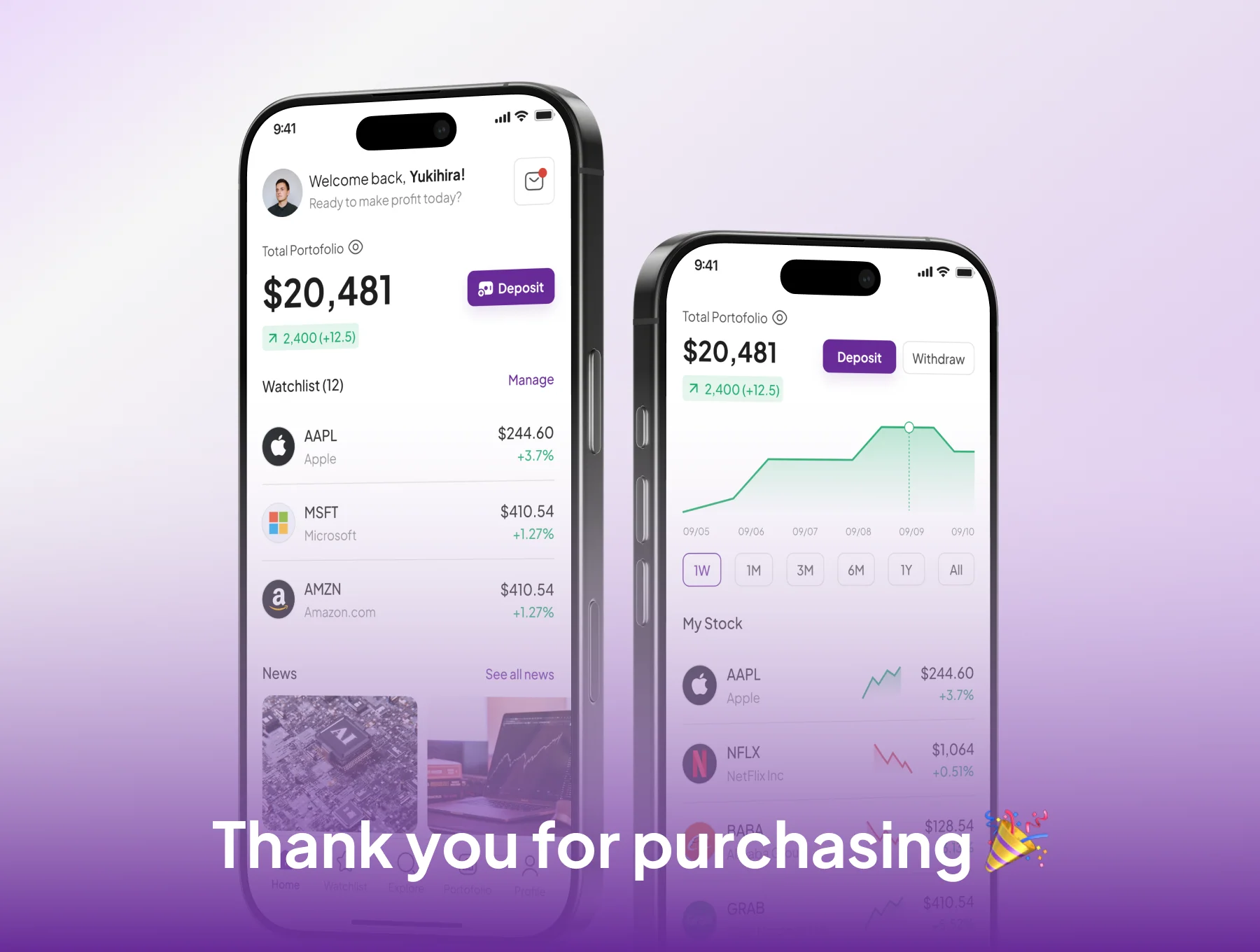CuanStocks - Stock Trading App UI KIT 6