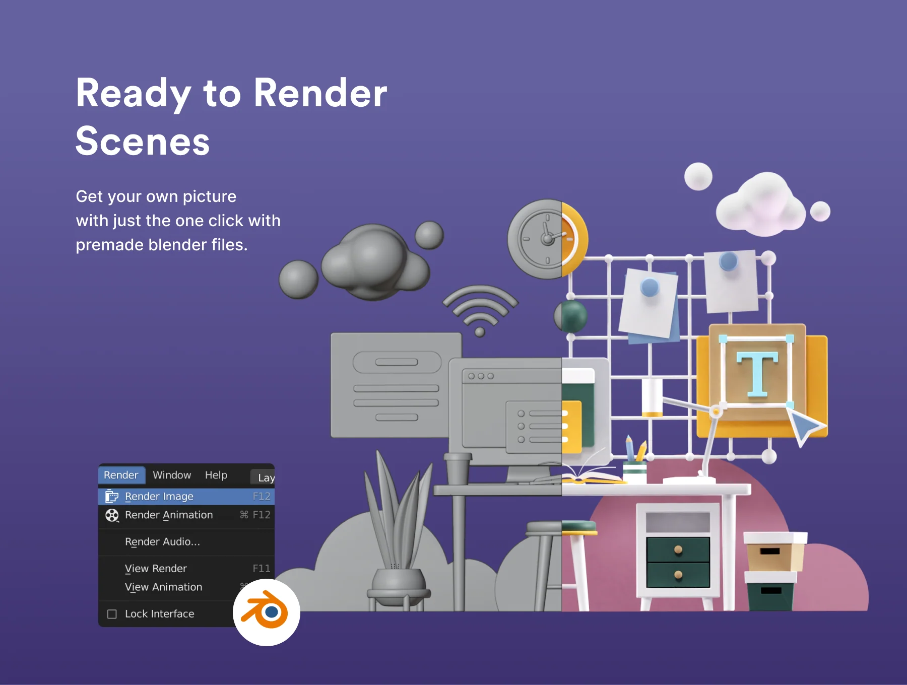 Cubbies v2.0: 3D Workspace Illustrations 6
