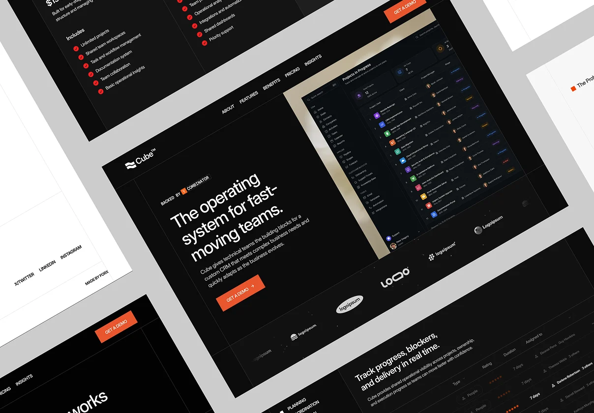 Cube CRM Saas Template