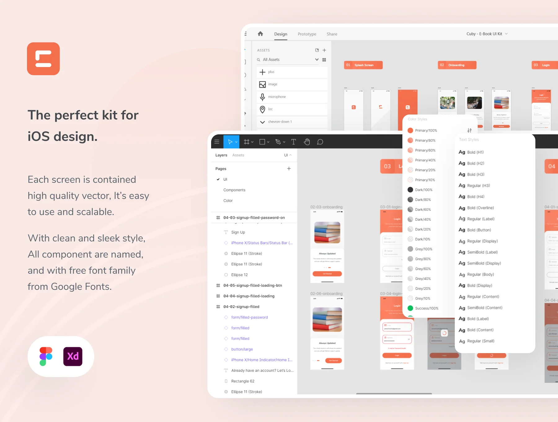 Cuby - E-Book Store & Reader App UI Kit 5