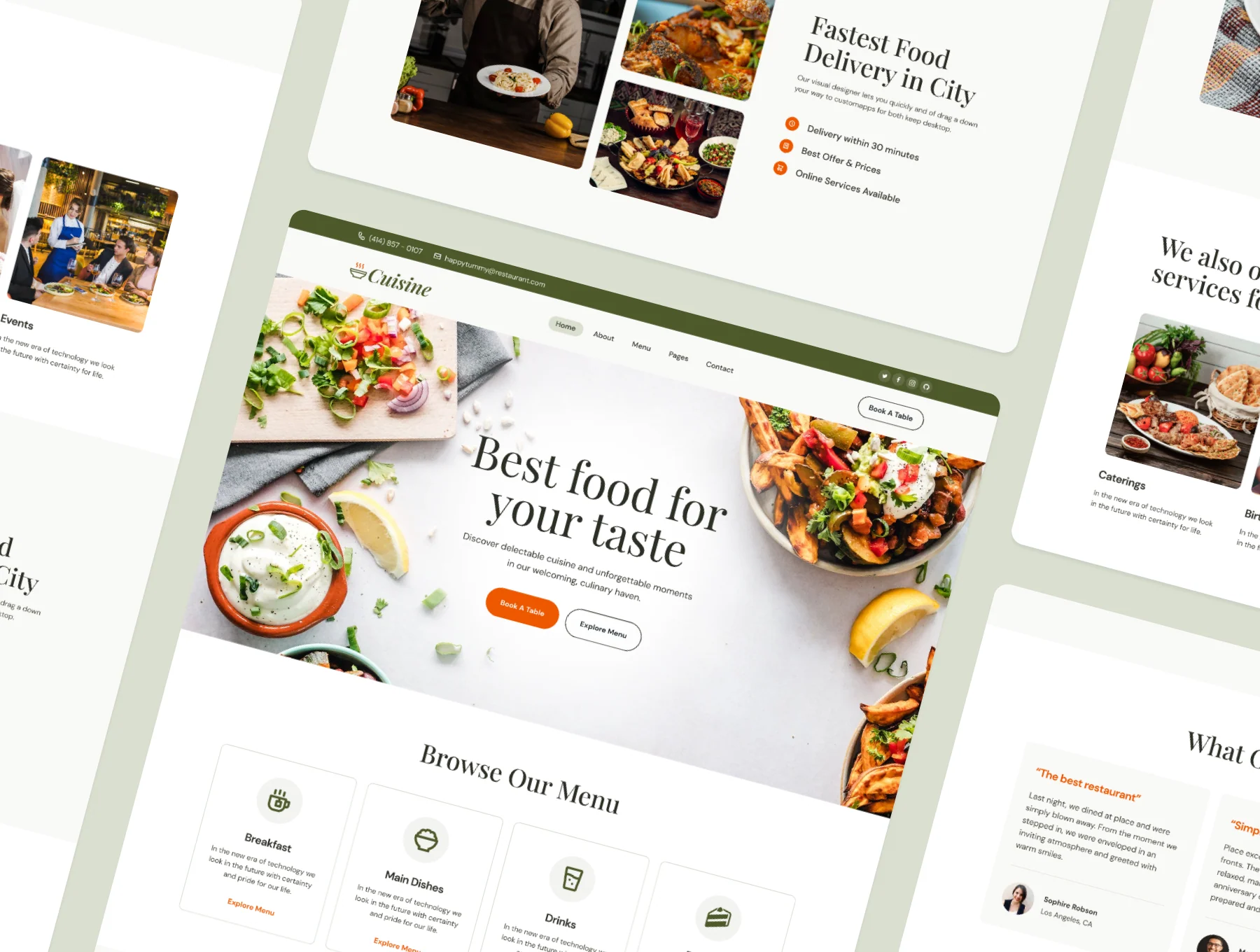 Cuisine - Food & Restaurant Framer Template 3