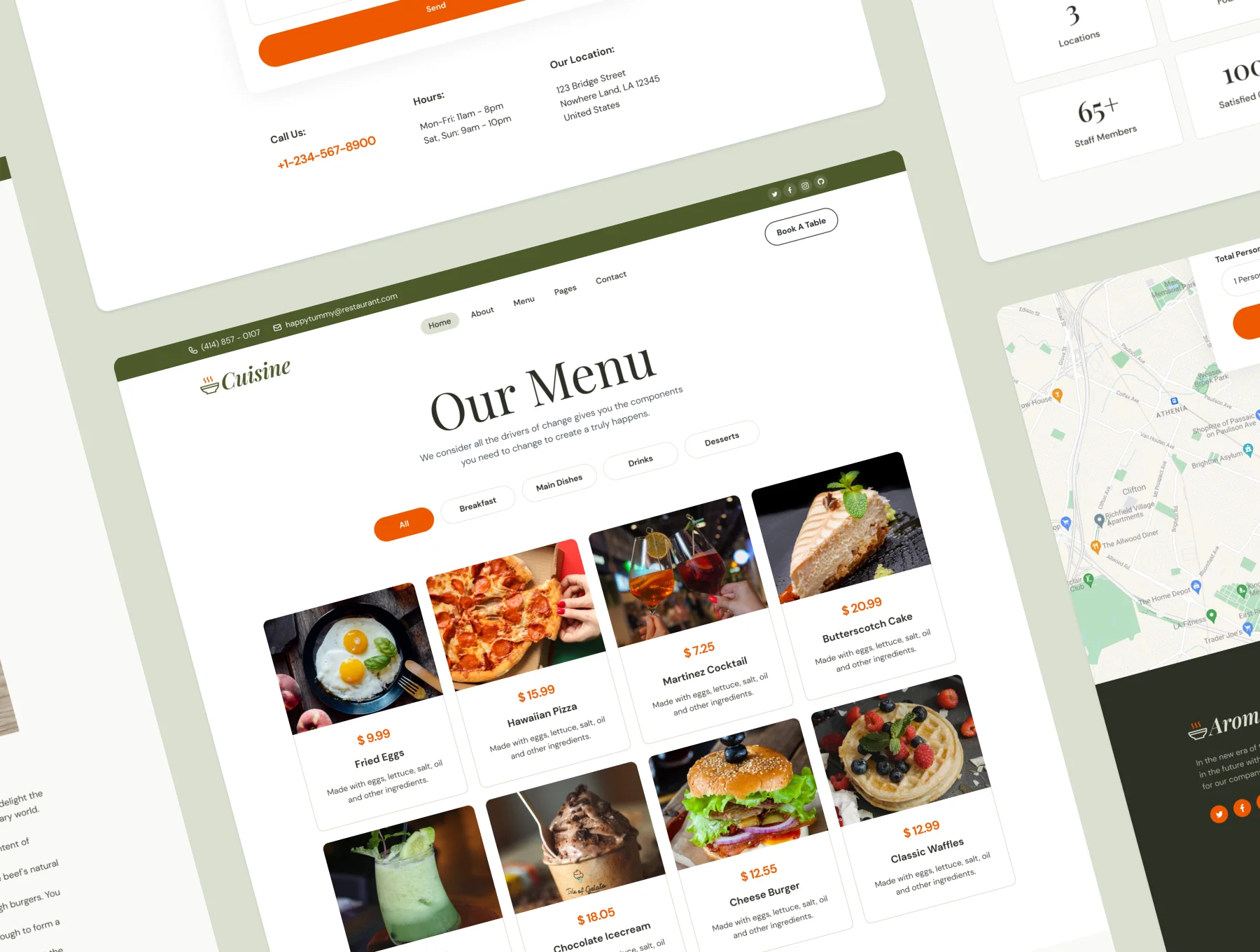 Cuisine - Food & Restaurant Framer Template 4